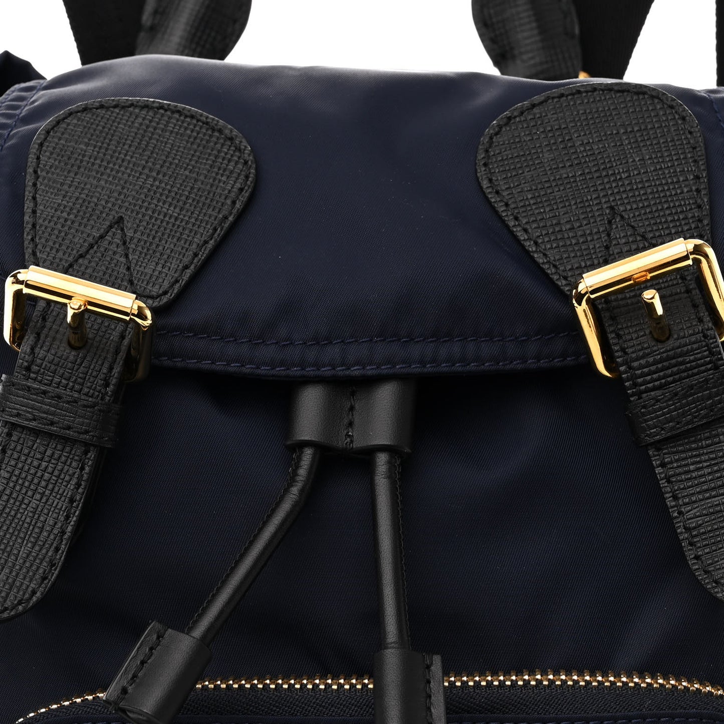 Nylon Medium Crossbody Rucksack Backpack Ink Blue