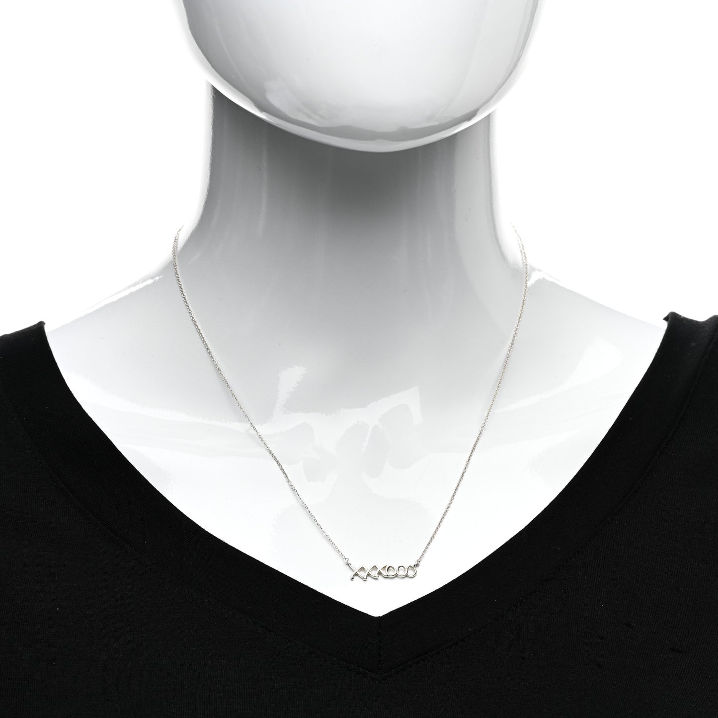 Sterling Silver Paloma's Graffiti Love and Kisses Pendant Necklace