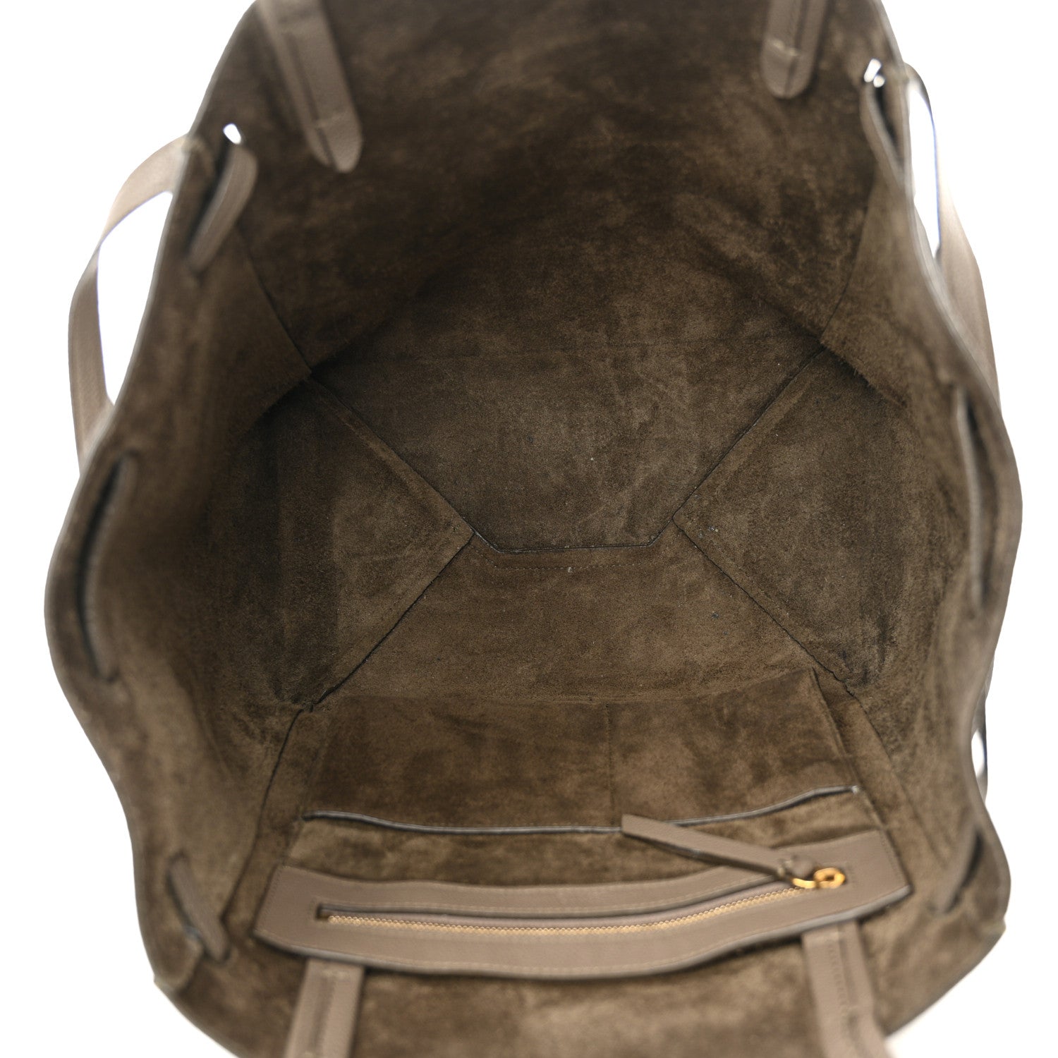 Celine Soft Grained Calfskin Small Belt Cabas Phantom Taupe 6 of 14