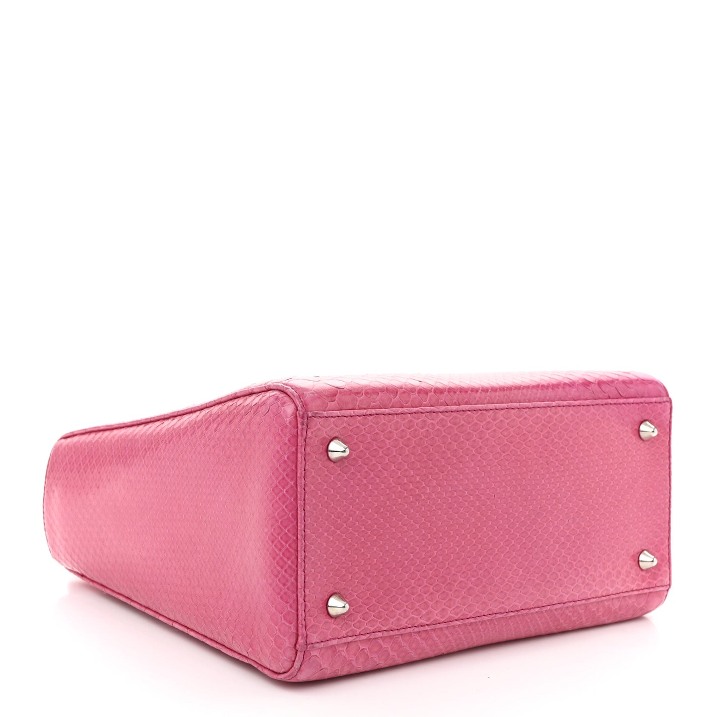 Snakeskin Medium Lady Dior Pink