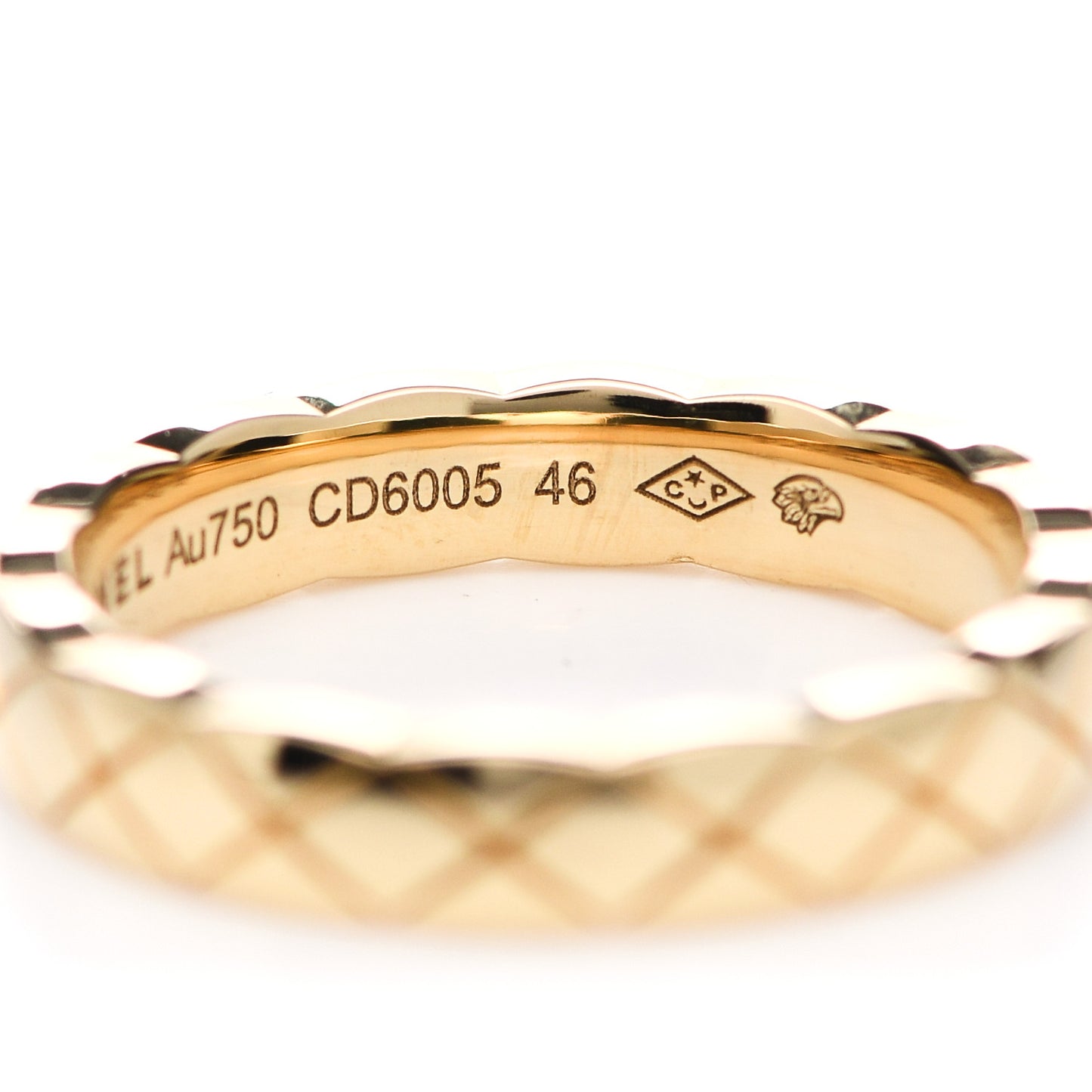 18K Yellow Gold Mini Coco Crush Ring 46 3.75