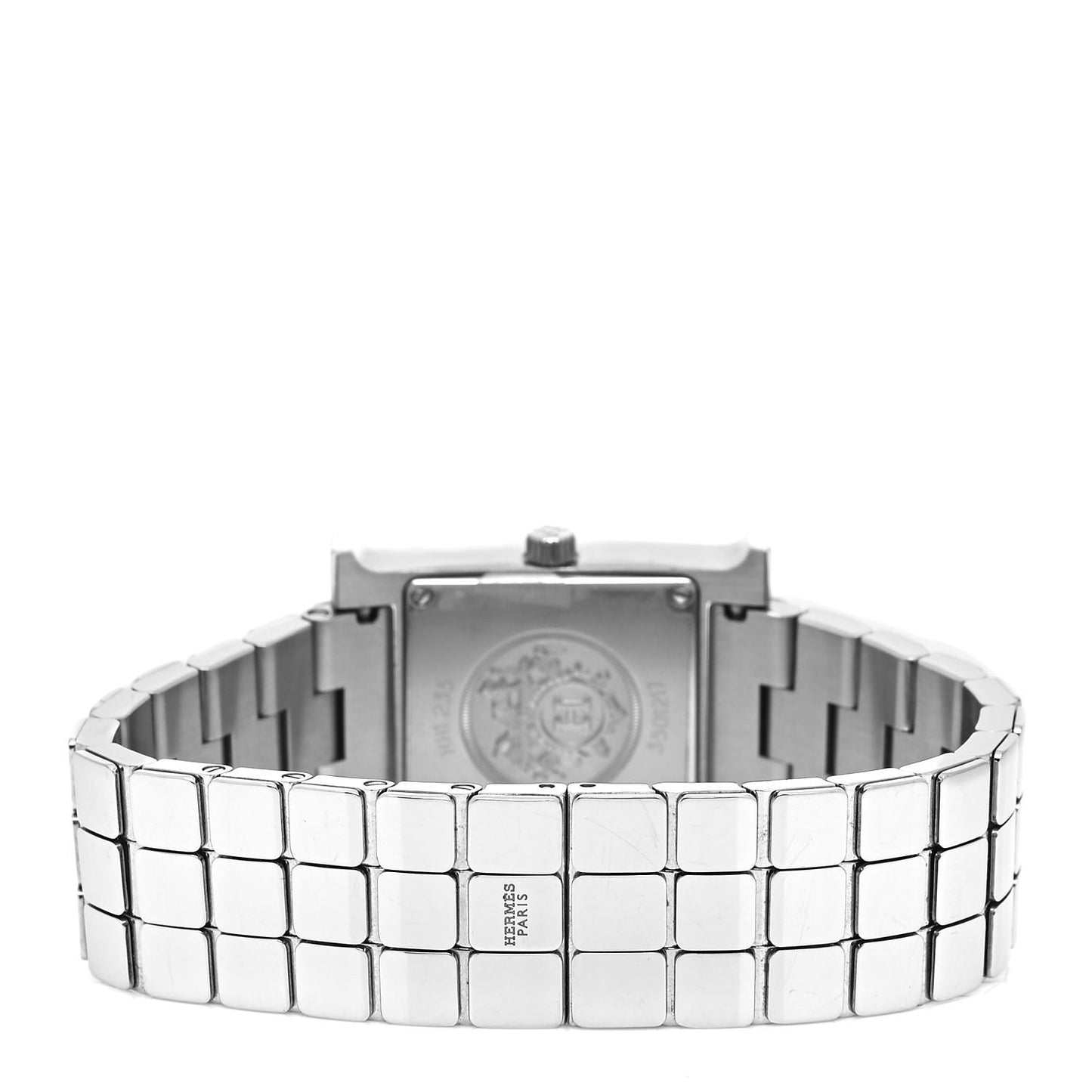 Stainless Steel Diamond Bezel Mother of Pearl 21mm Heure H Hour Quartz Watch