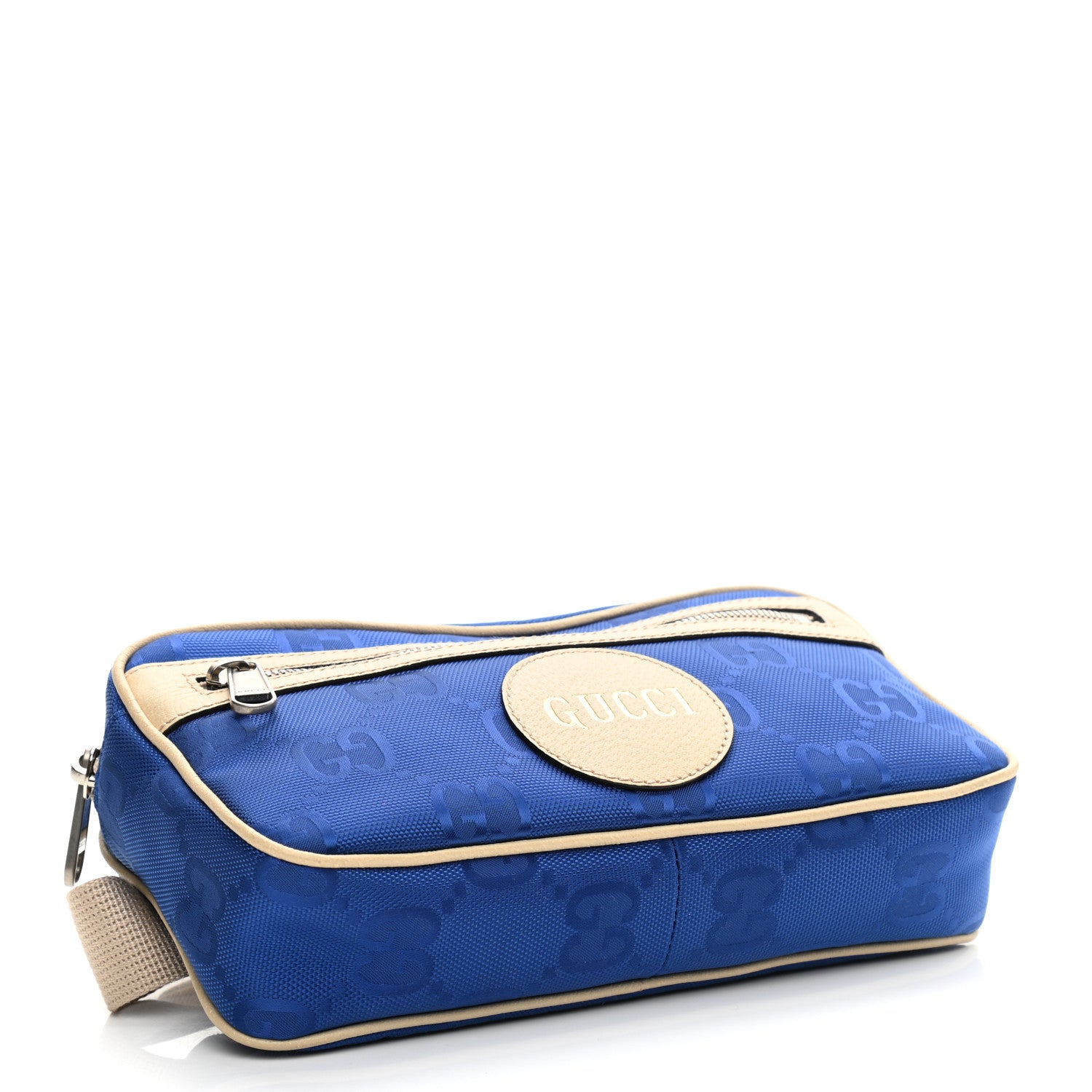 Gucci Econyl Nylon Monogram Off The Grid Belt Bag 95 38 Orient Blue New Plaster 4 of 8
