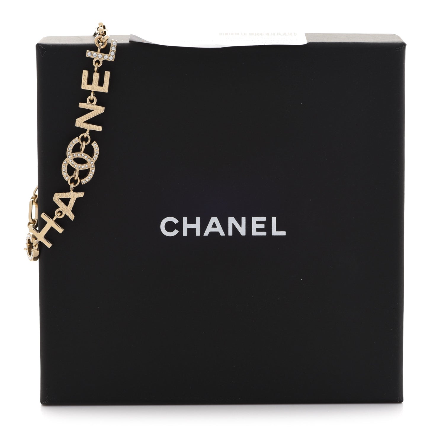 Metal Logo CC Chain Bracelet Gold