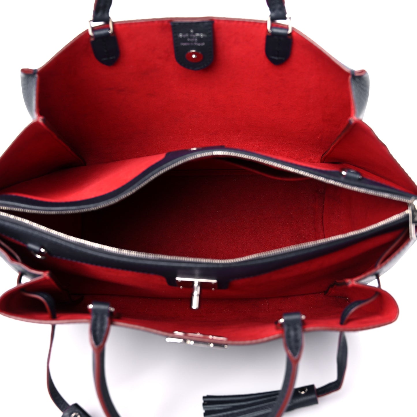 Calfskin Lockmeto Marine Rouge