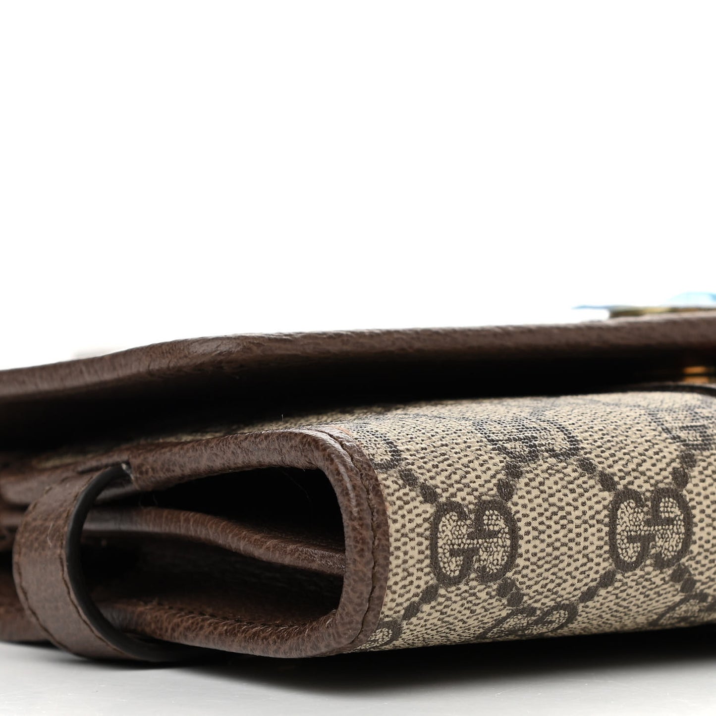 GG Supreme Monogram Web Ophidia Crossbody Wallet Beige New Acero