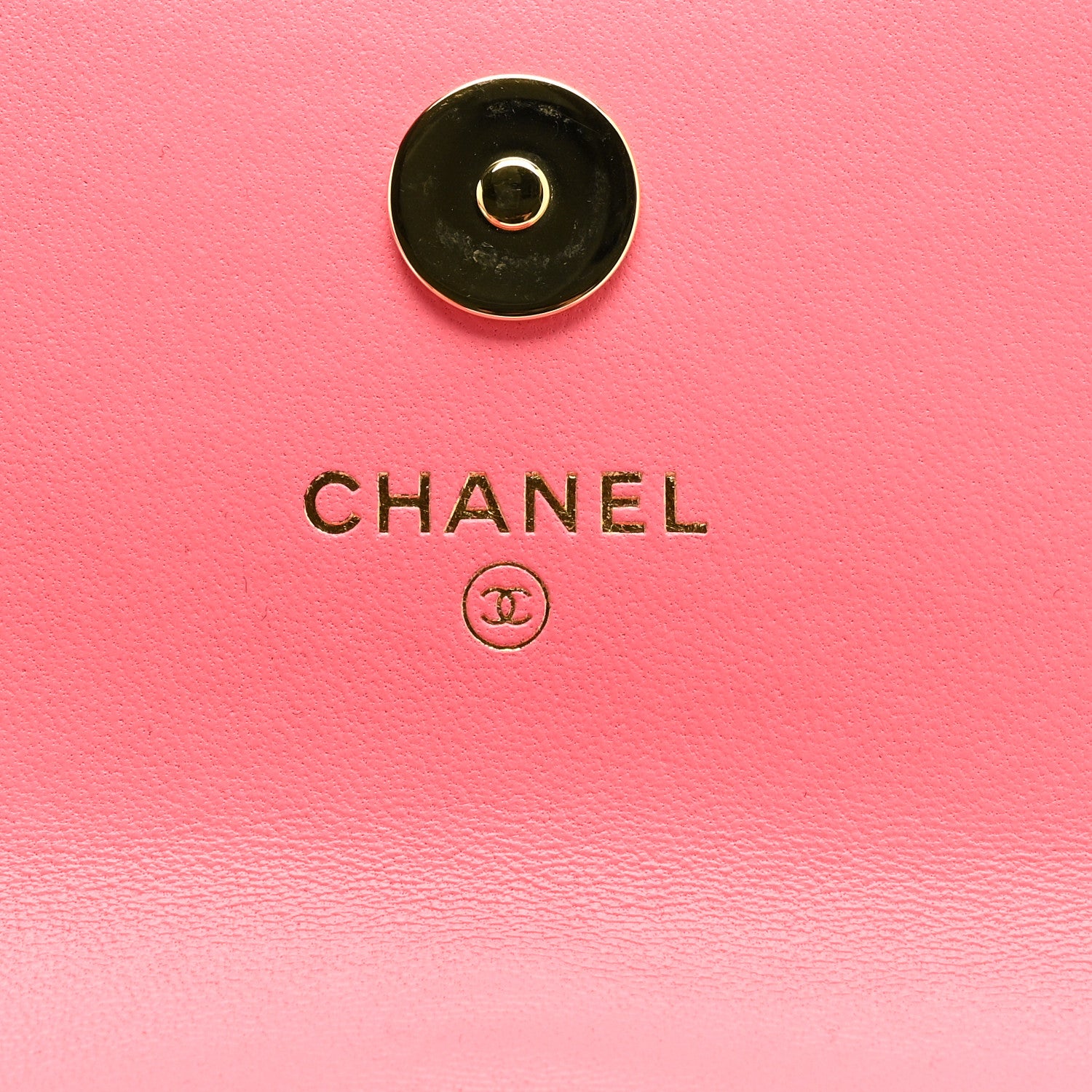 Chanel Lambskin Quilted CC Hook Card Holder Pink 6 of 9