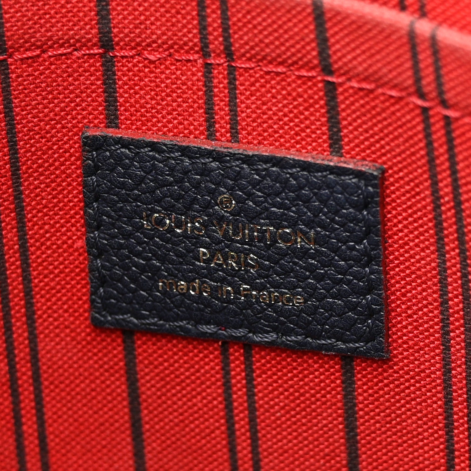 Louis Vuitton Empreinte Montaigne MM Marine Rouge 7 of 13