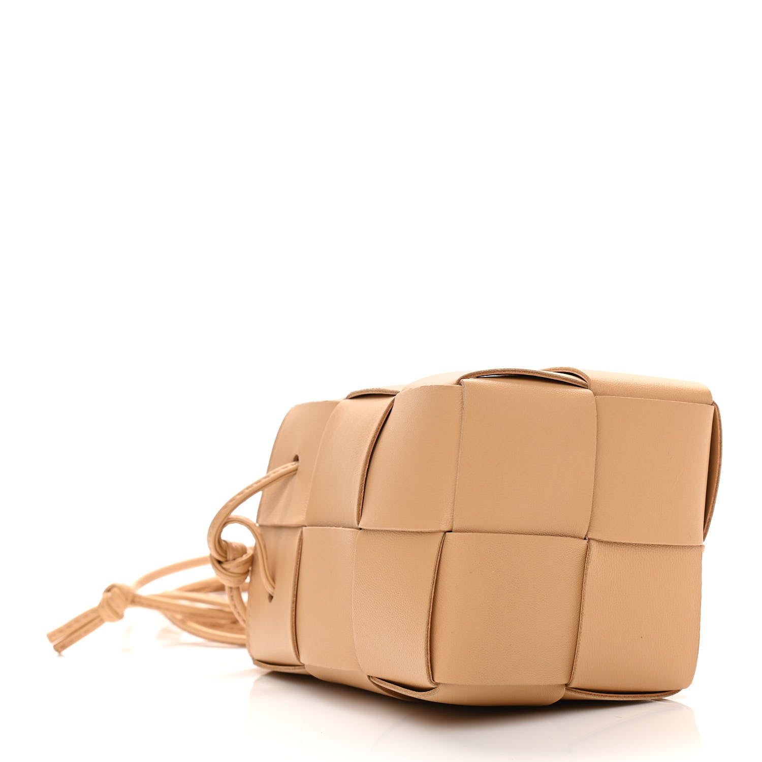 Bottega Veneta Nappa Maxi Intrecciato Mini Cassette Bucket Bag Almond 3 of 8