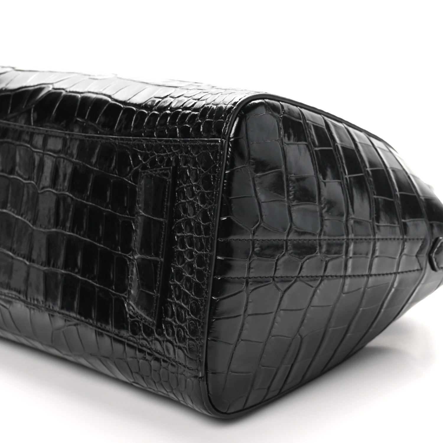 Givenchy Calfskin Crocodile Embossed Small Antigona Black 9 of 9