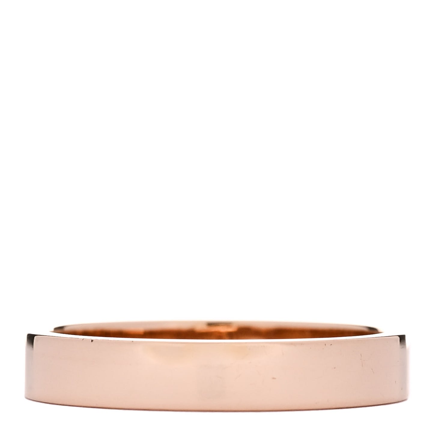 18K Pink Gold Diamond 4mm C De Cartier Wedding Band Ring 61 9.75