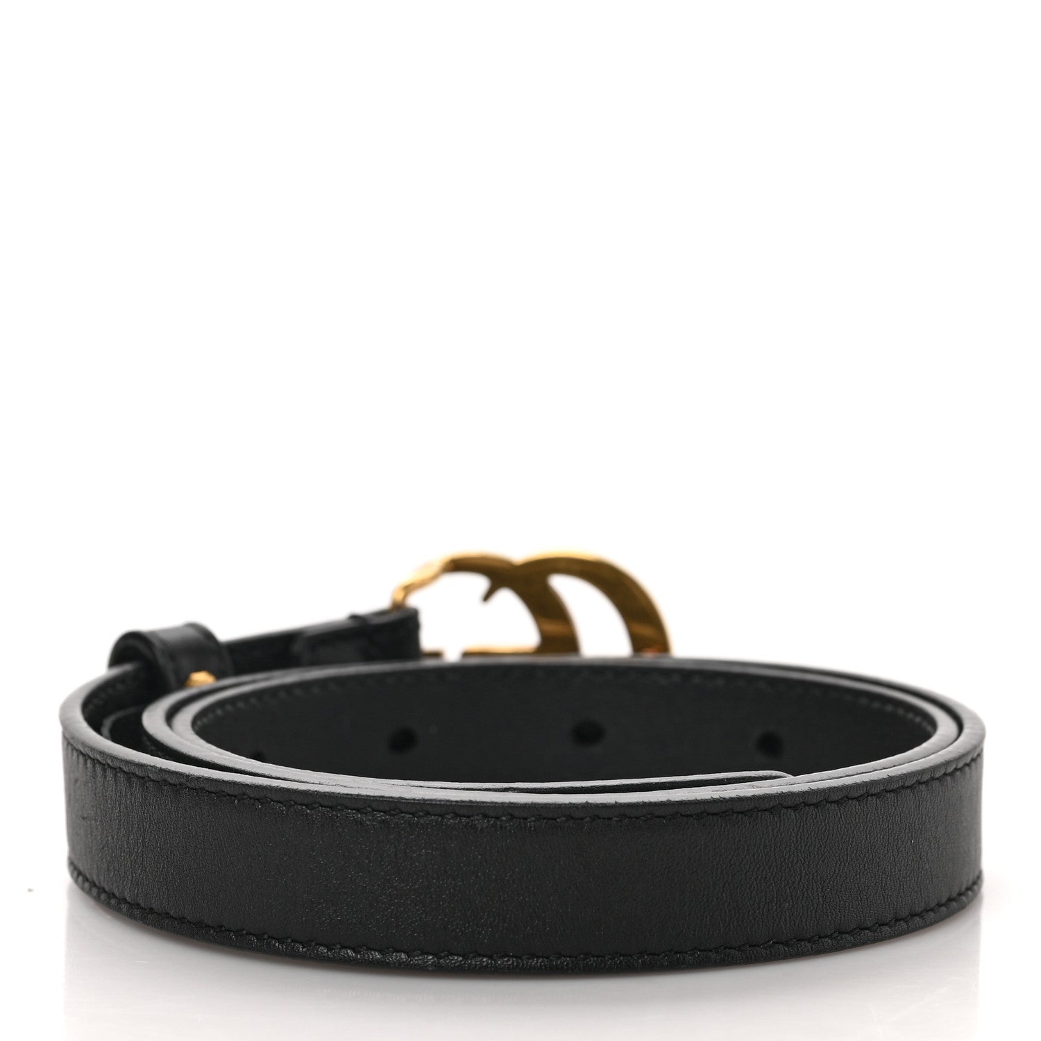 Gucci Calfskin Double G 20mm Belt 65 26 Black 2 of 4