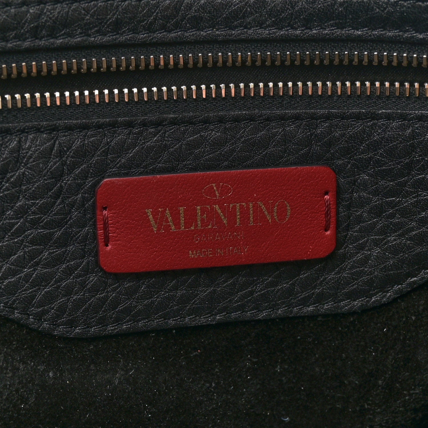 Valentino Garavani Grained Calfskin Rockstud Shoulder Tote Black 6 of 12