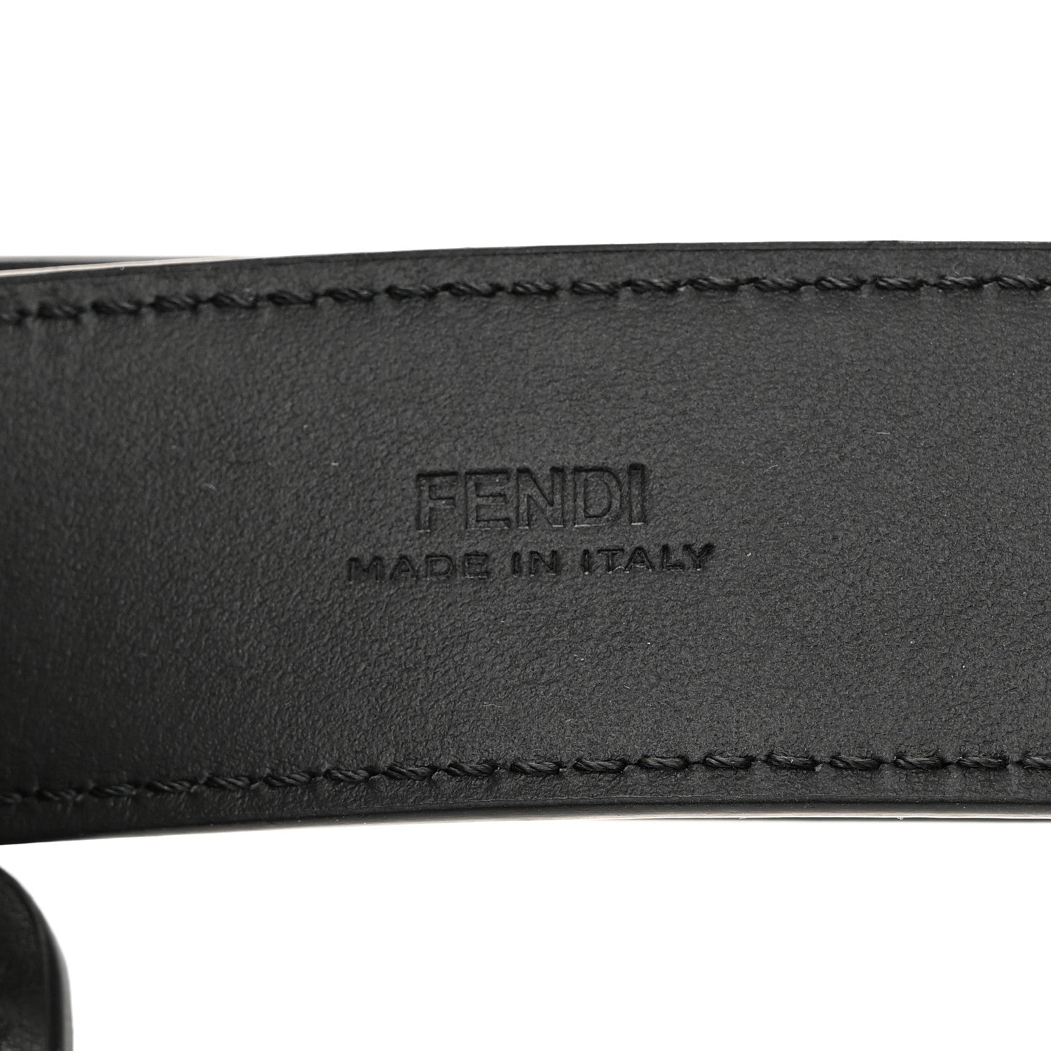 Fendi Calfskin Multi Pocket Belt Black 6 of 10
