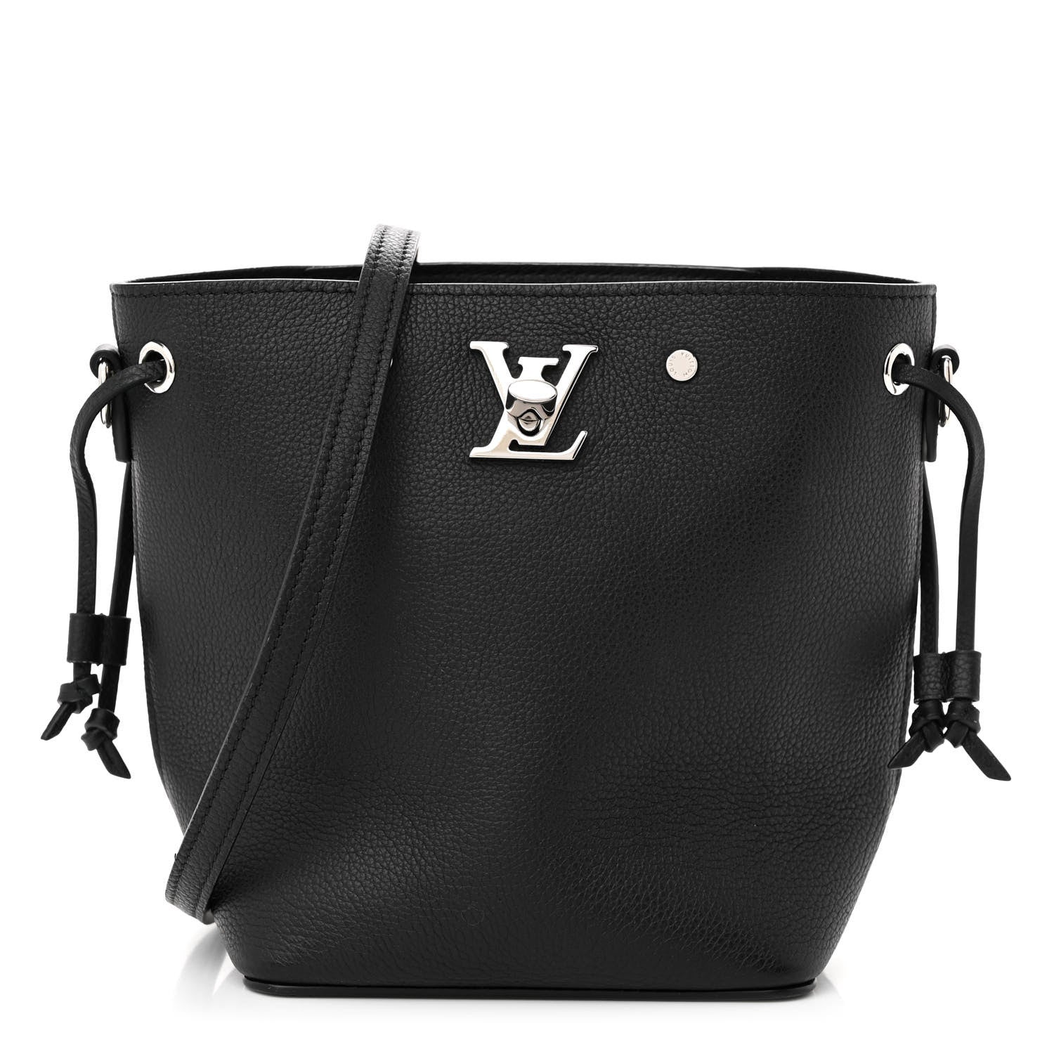 Louis Vuitton Calfskin Nano Lockme Bucket Black 1 of 9