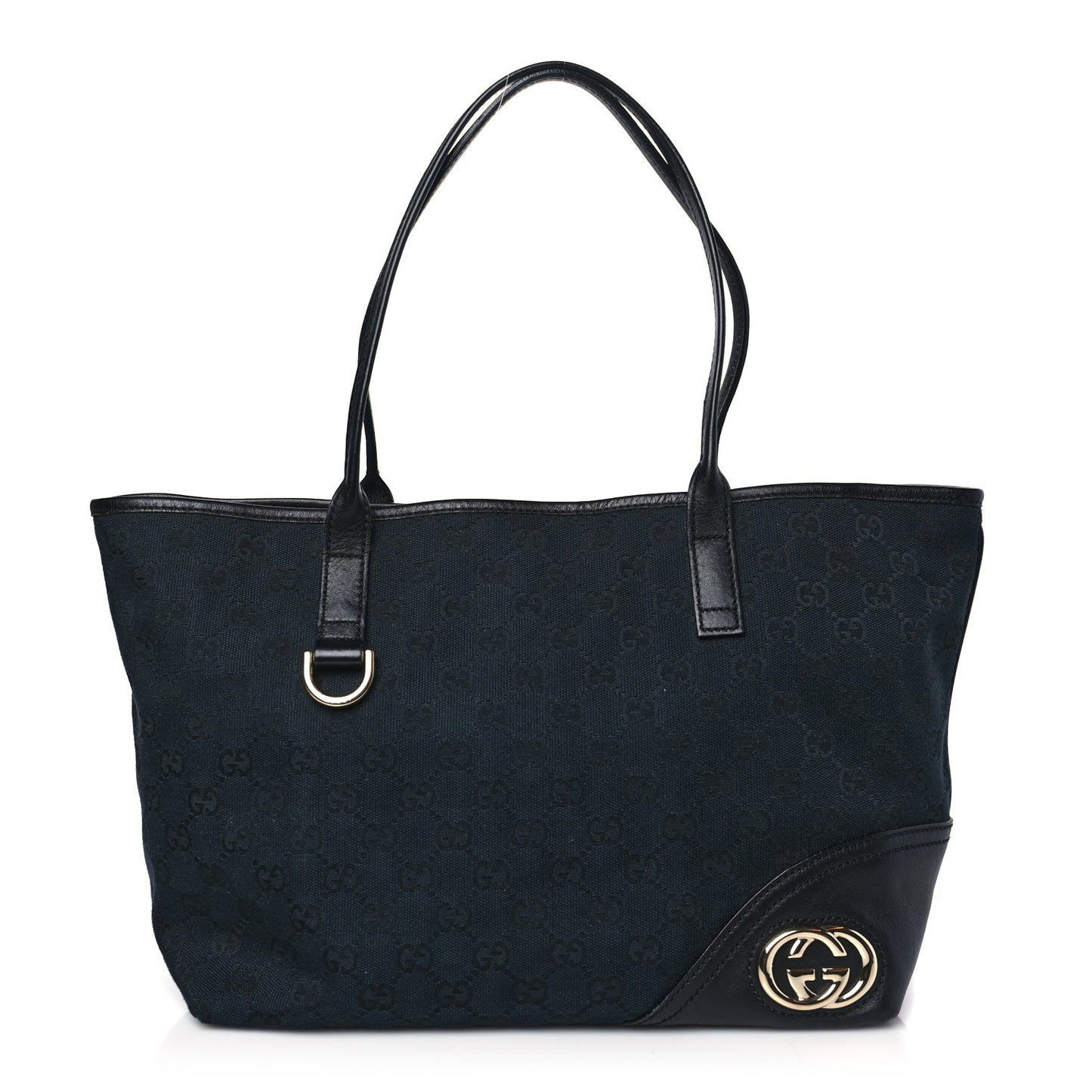 Monogram Medium New Britt Tote Black