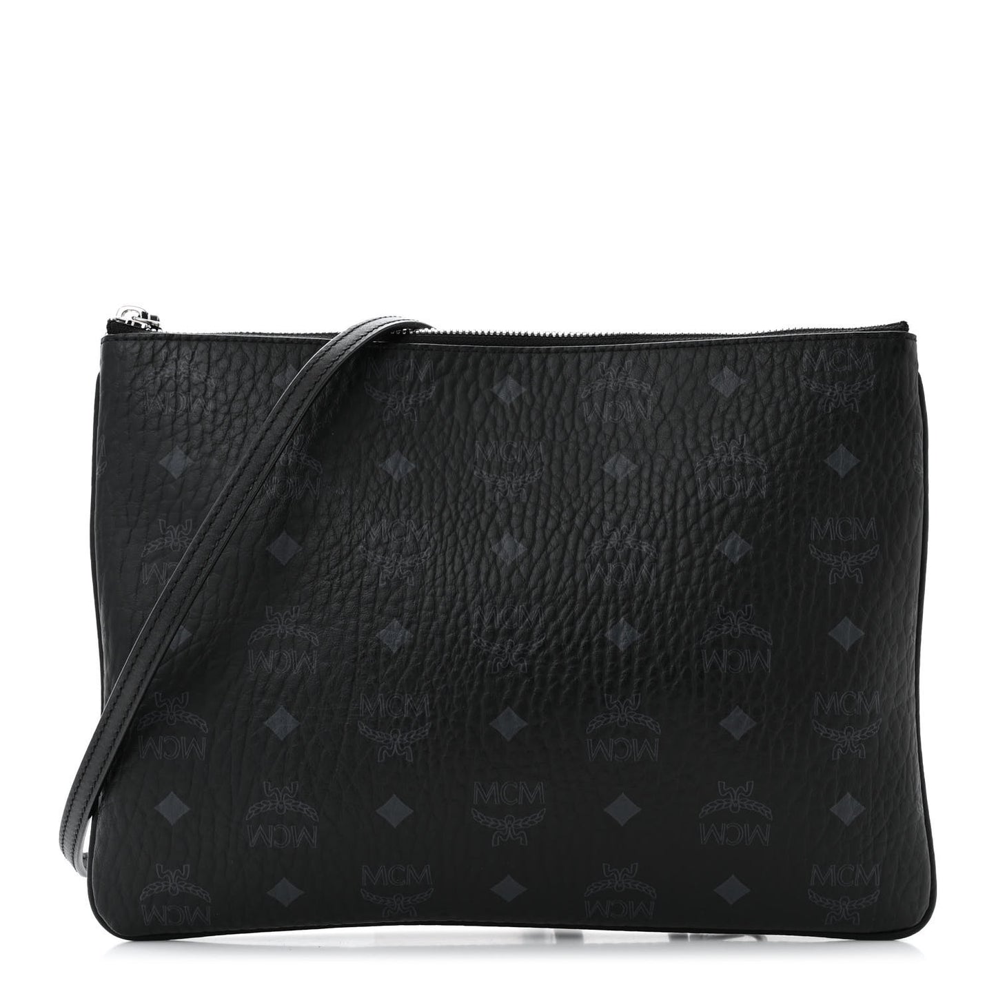 Visetos Medium Crossbody Pouch Black