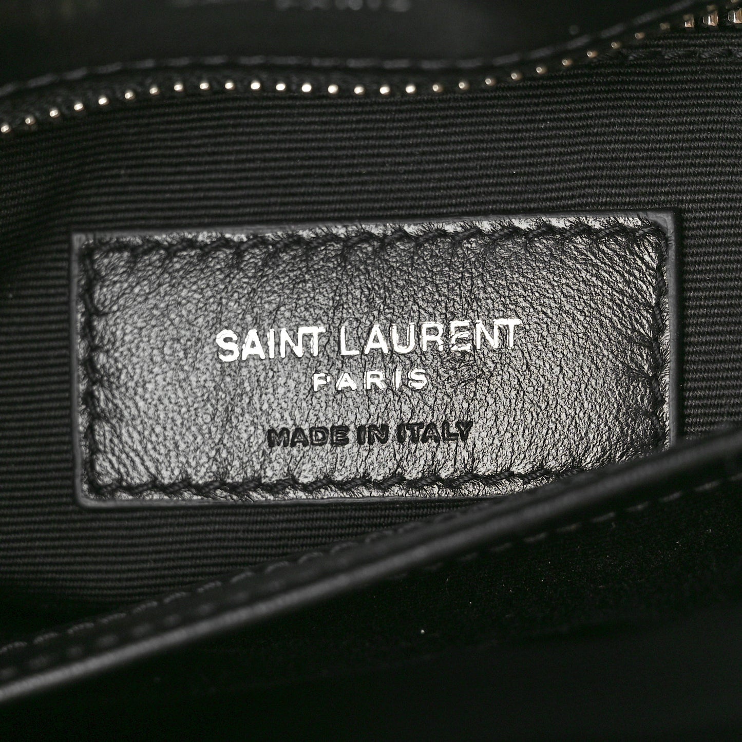 Calfskin Y Quilted Monogram Toy Loulou Crossbody Bag Black