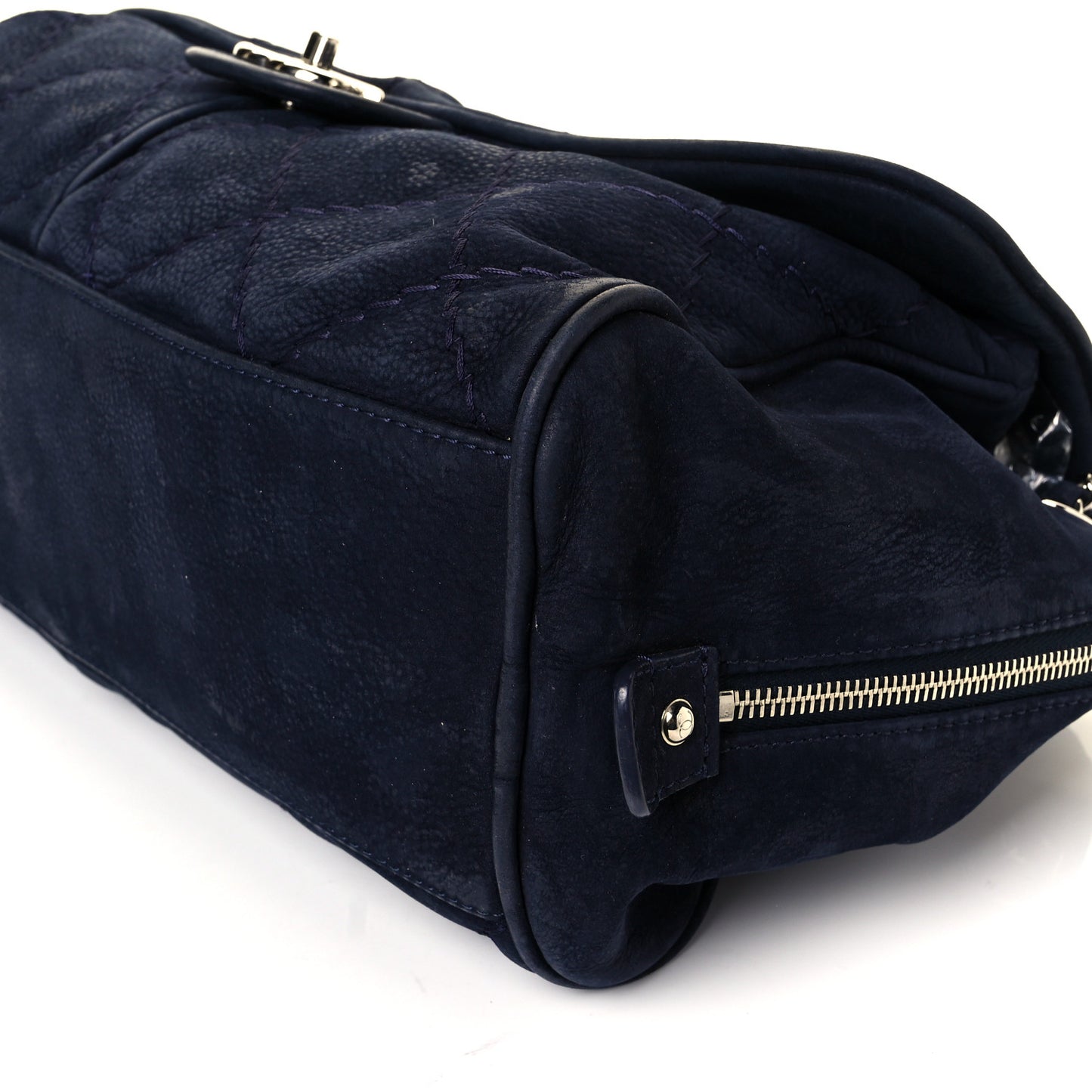 Suede Ultimate Stitch Flap Navy Blue