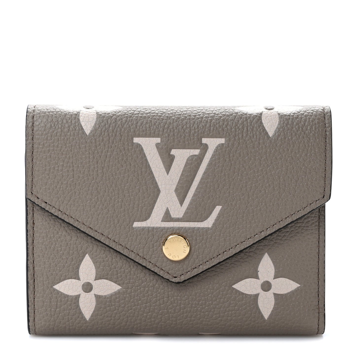 LOUIS VUITTON Empreinte Monogram Giant Victorine Wallet Tourterelle Creme