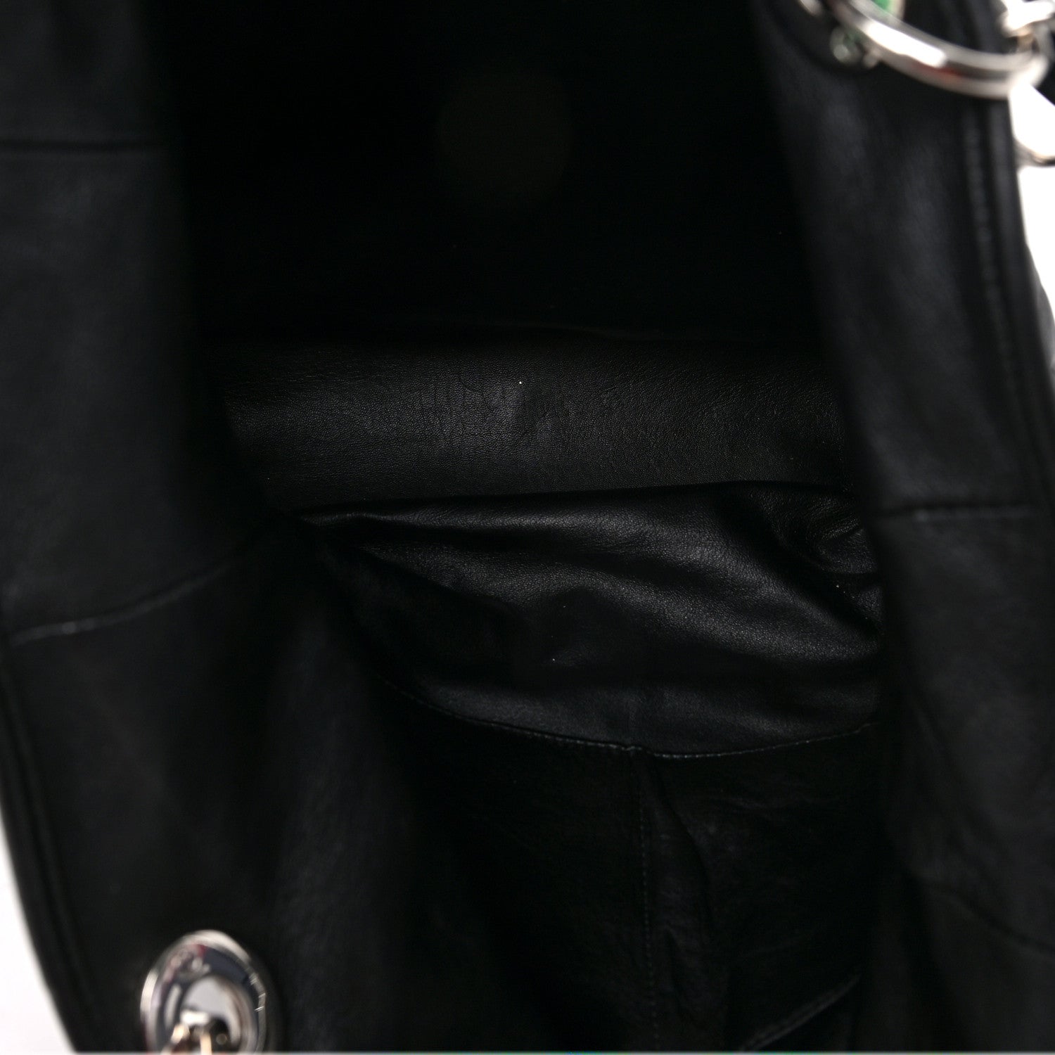 Christian Dior Lambskin Cannage Large Dior Soft Shopping Tote Black 5 of 7