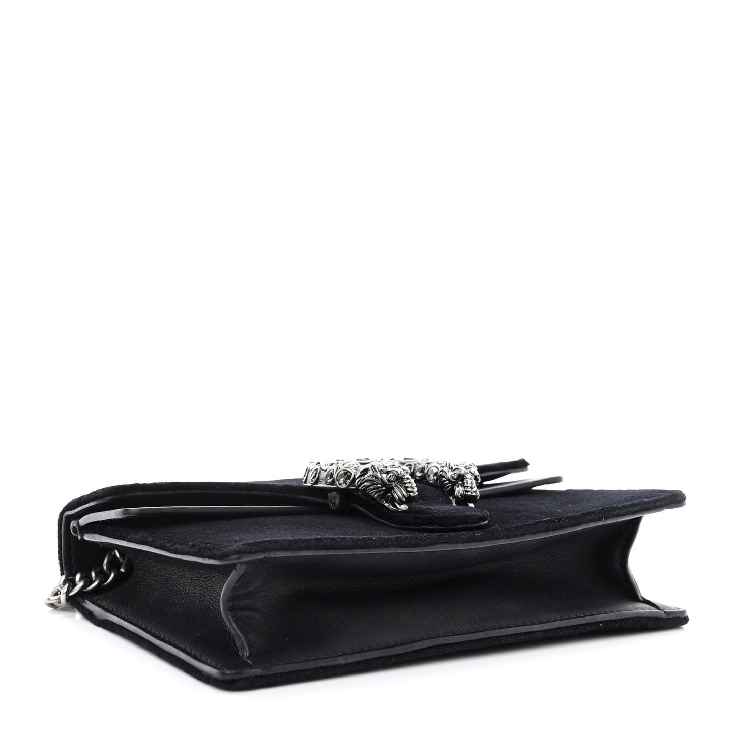 Suede Super Mini Dionysus Shoulder Bag Black