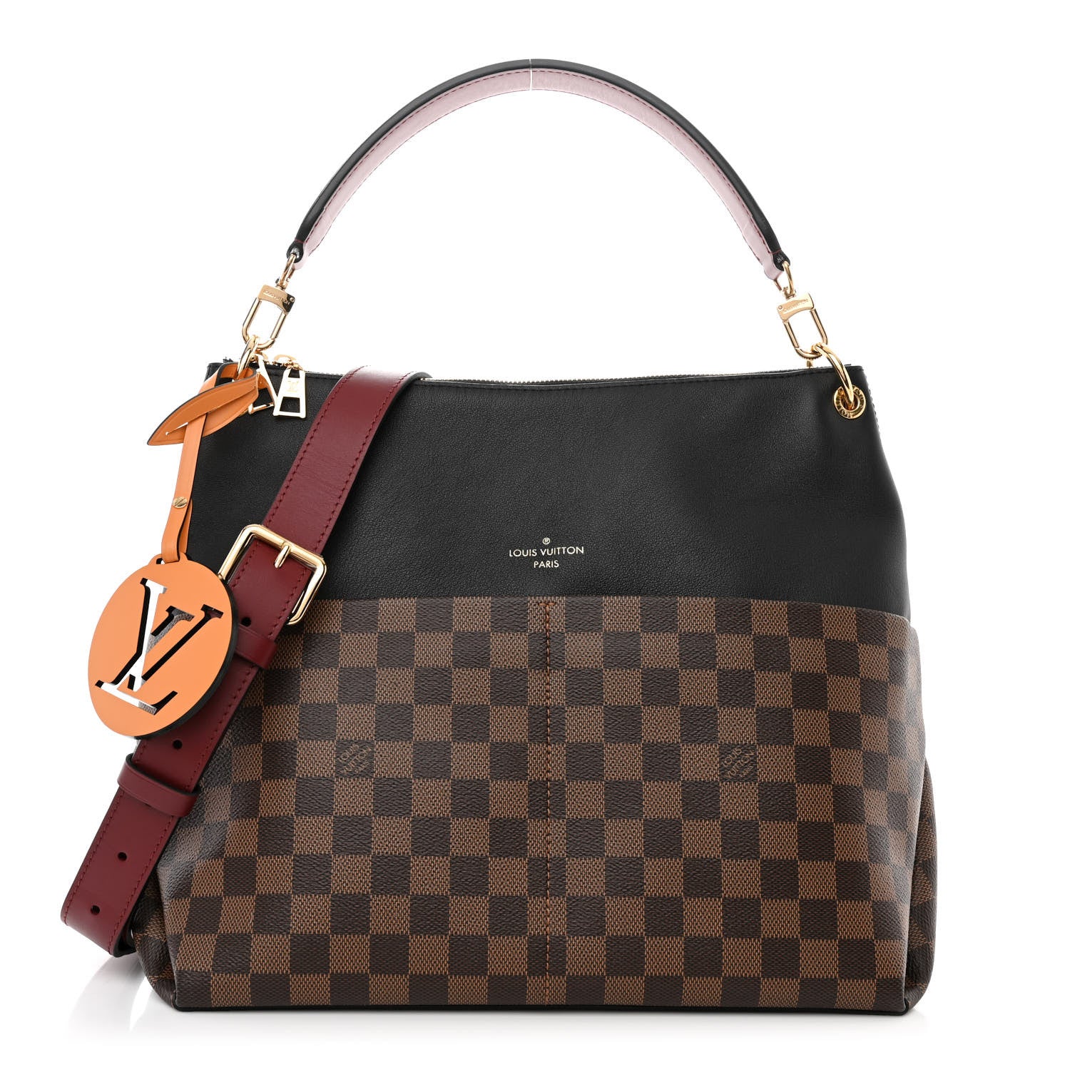 Louis Vuitton Damier Ebene Calfskin Maida Black 1 of 10