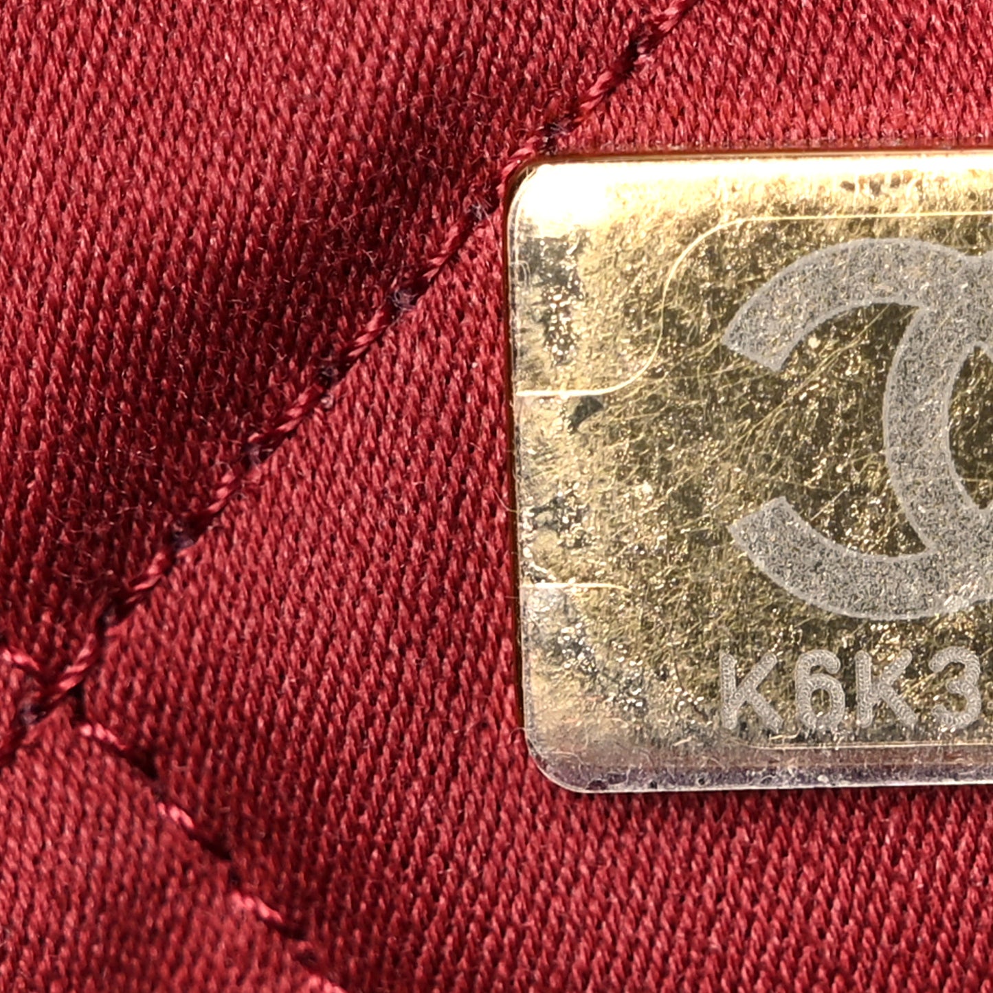 Shiny Calfskin Quilted Small Chanel 22 Burgundy