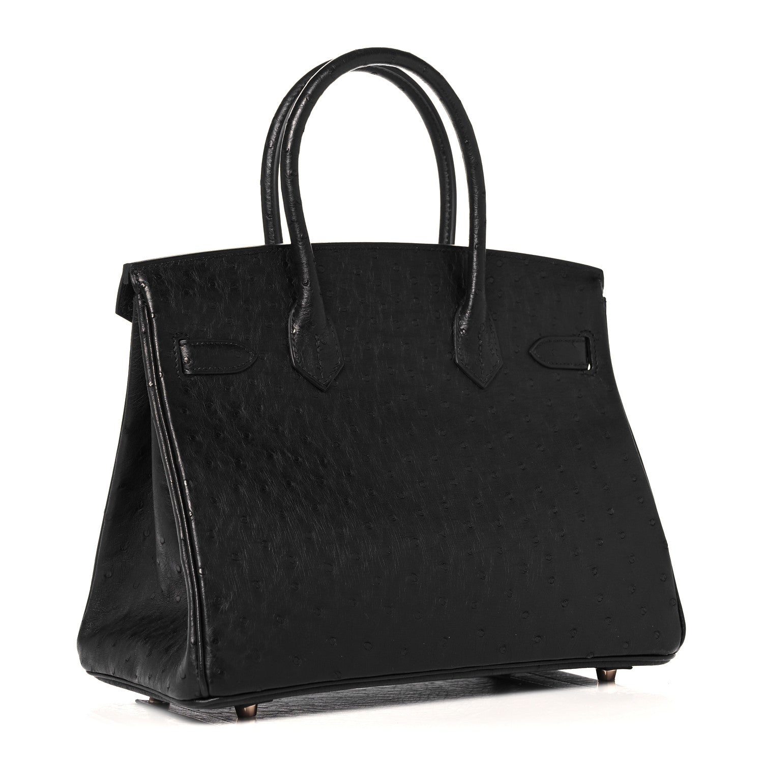 Hermes Ostrich Birkin 30 Black 2 of 34
