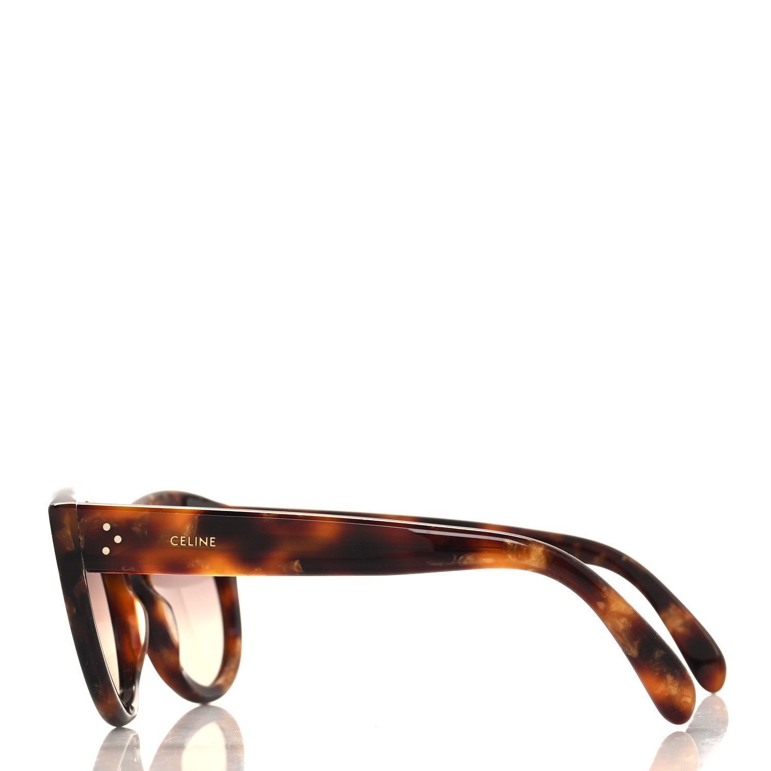 Celine Acetate Cat Eye Sunglasses CL401701 Tortoise 3 of 8