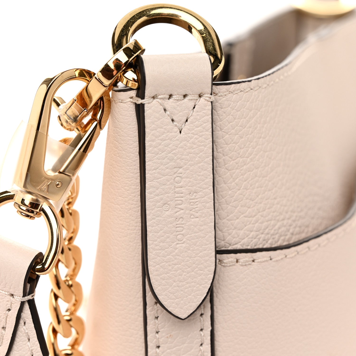 Louis Vuitton Grained Calfskin Lock and Walk Bucket Quartz 6 of 10