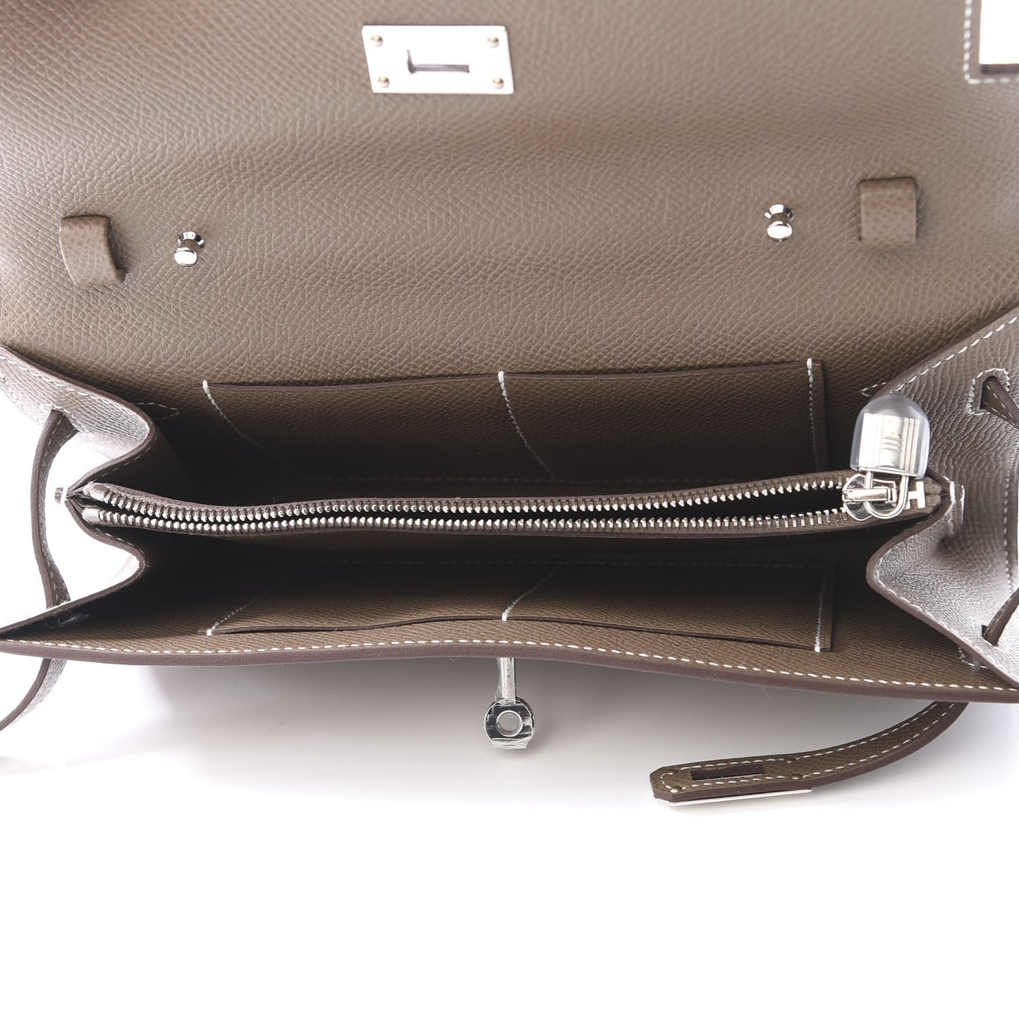 Epsom Kelly Wallet To Go Etoupe