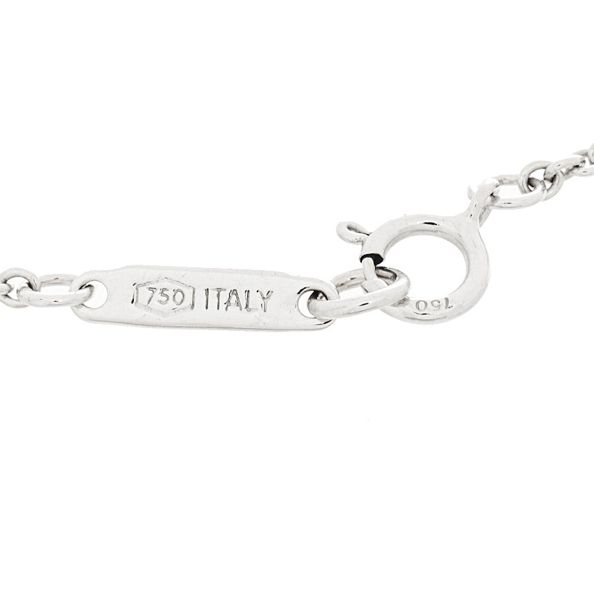 Tiffany 18K White Gold Atlas Station Bracelet 3 of 3