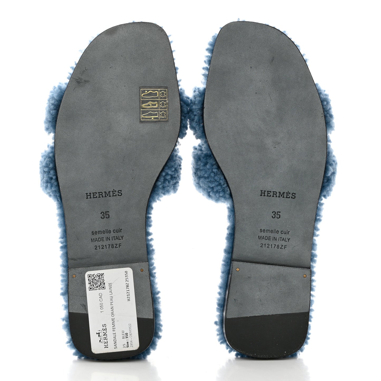 Woolskin Oran Sandals 35 Bleu