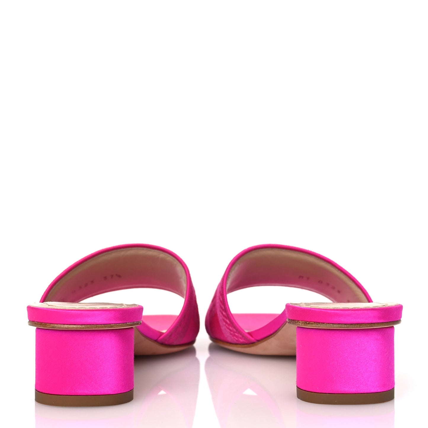 Satin Dioriviera Embroidered Dway 35mm Slide Sandals 37.5 Rani Pink