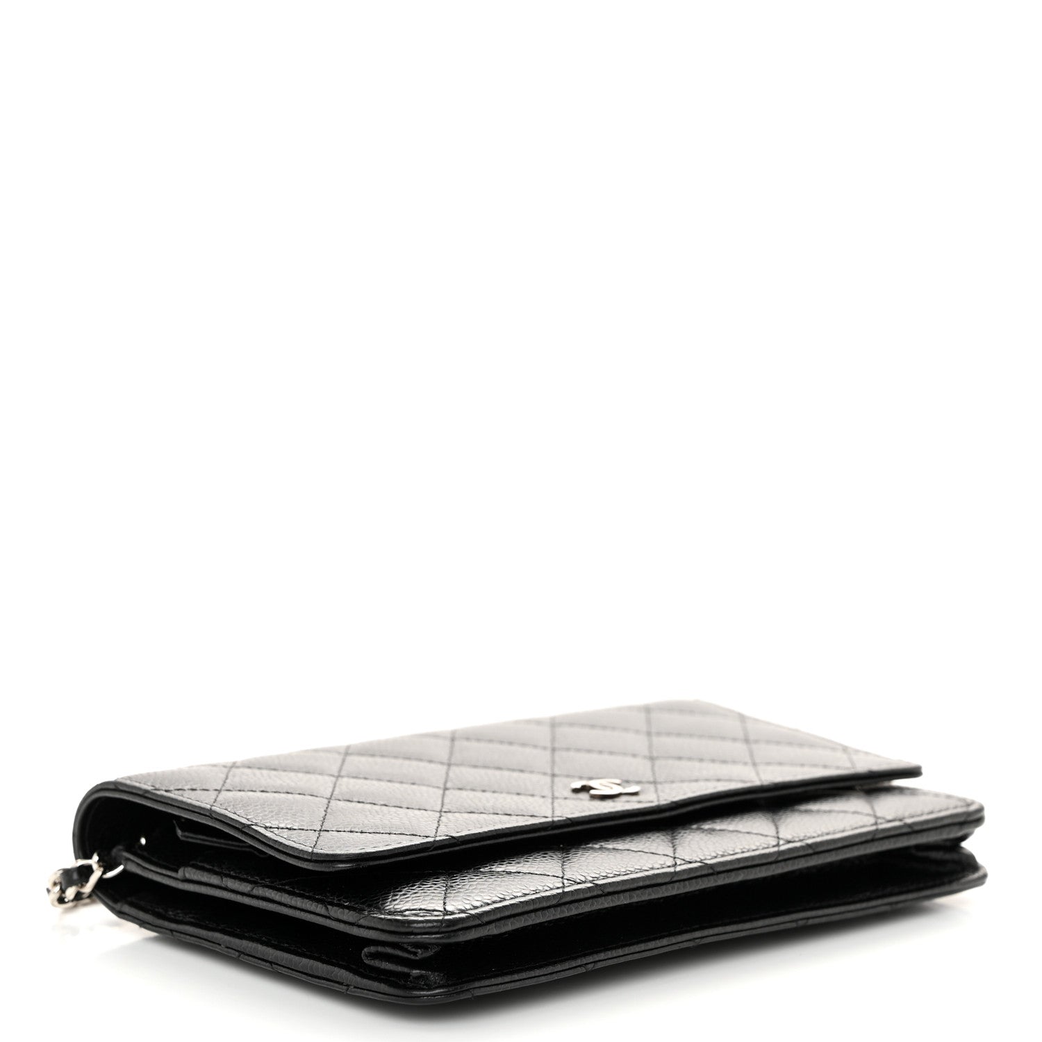 Chanel Caviar Quilted Wallet On Chain WOC Black 4 of 12