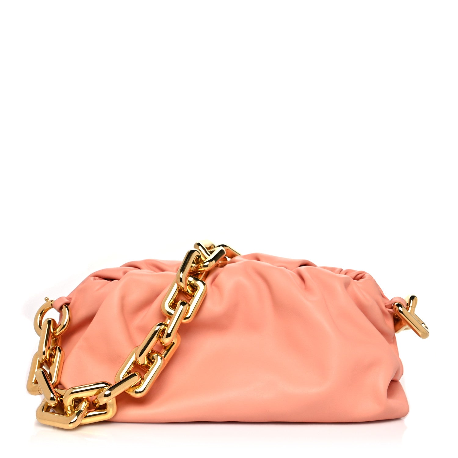 Bottega Veneta Calfskin The Pouch Chain Clay 1052794 – FASHIONPHILE