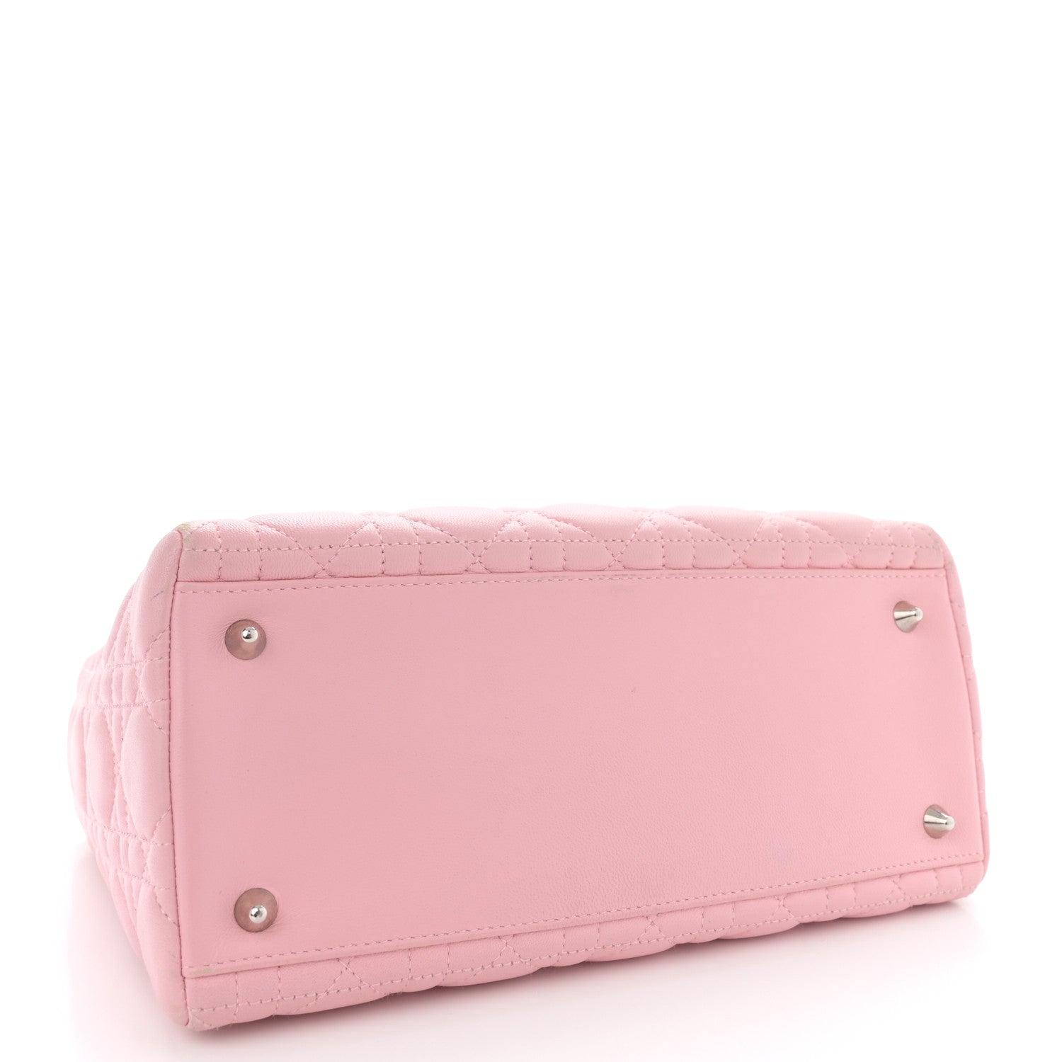 Christian Dior Lambskin Cannage Medium Lady Dior Light Pink 4 of 17