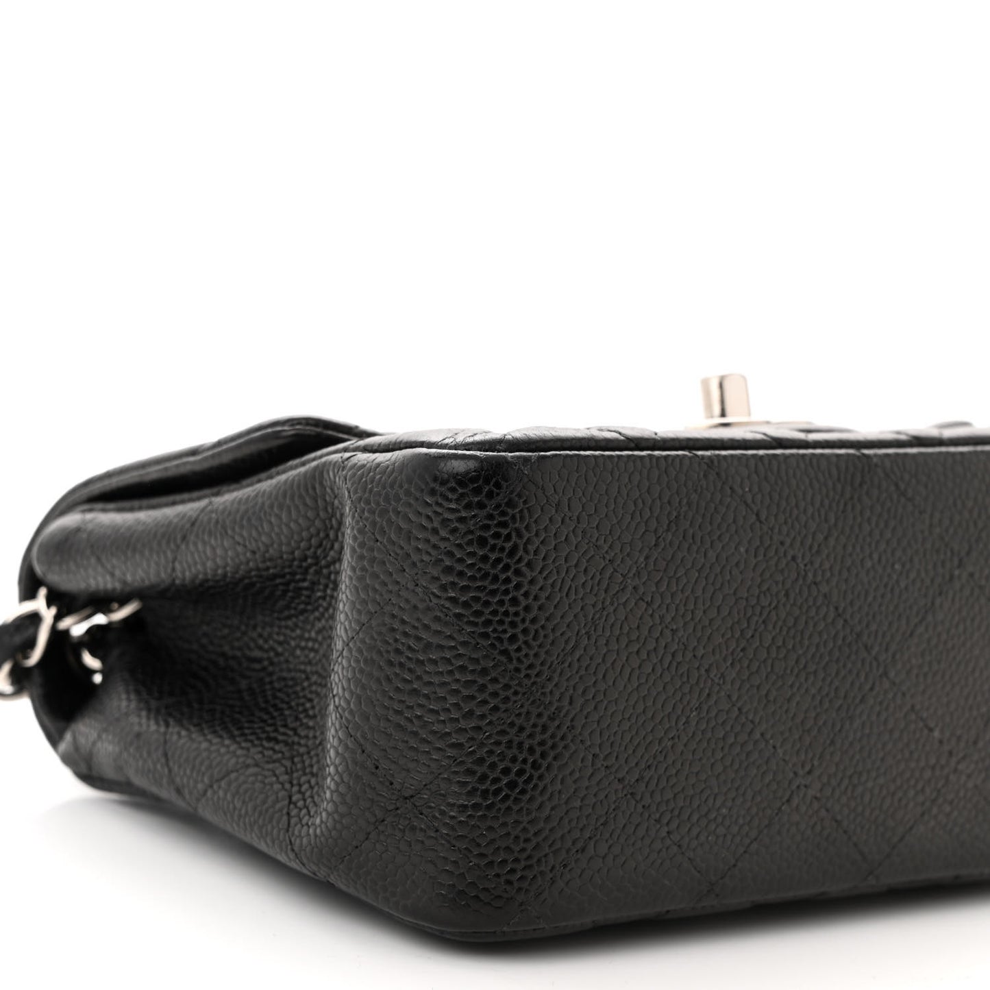 Caviar Quilted Mini Square Flap Black