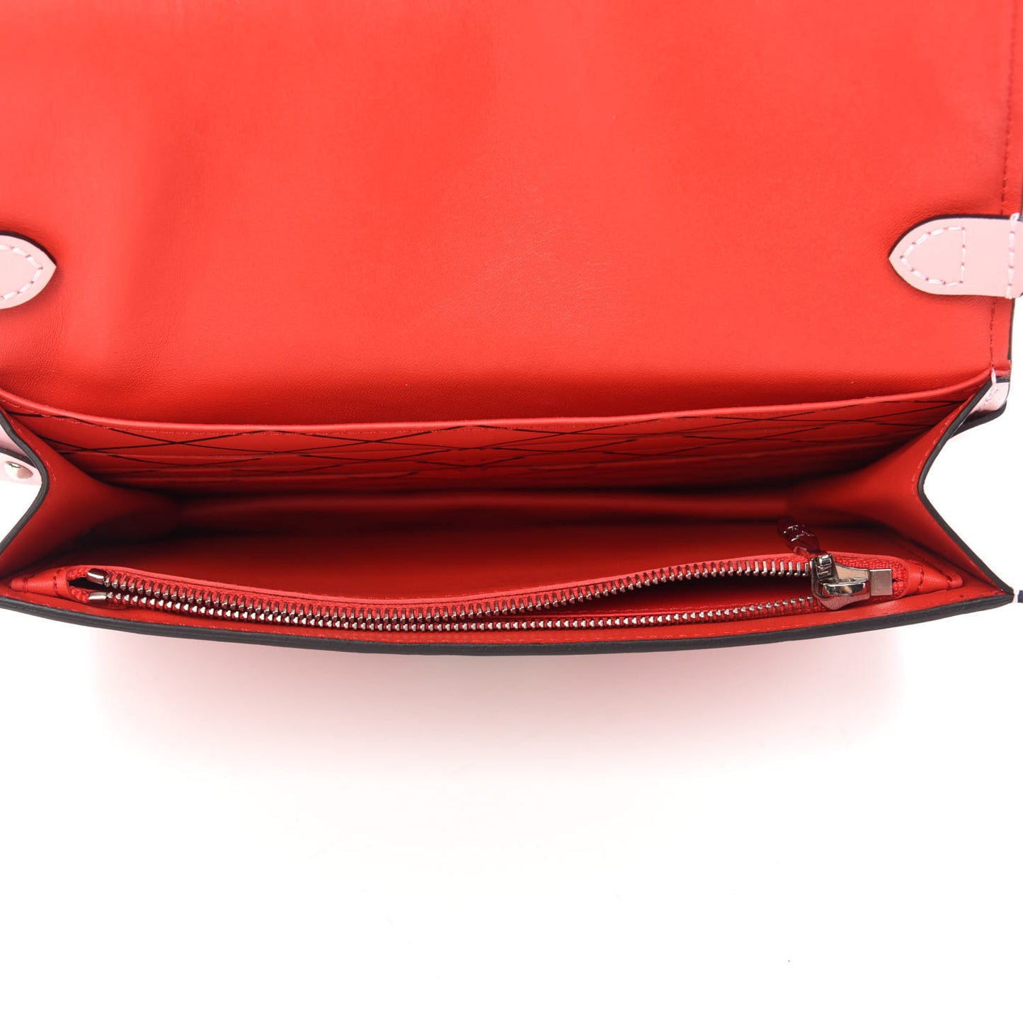 Epi Trunk Chain Wallet Rose Ballerine