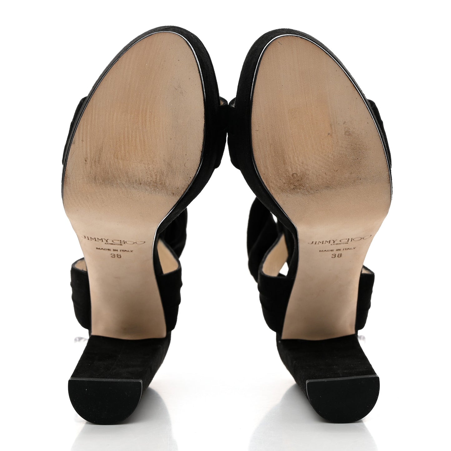 Soft Suede Kaytrin 120 Platform Sandals 38 Black