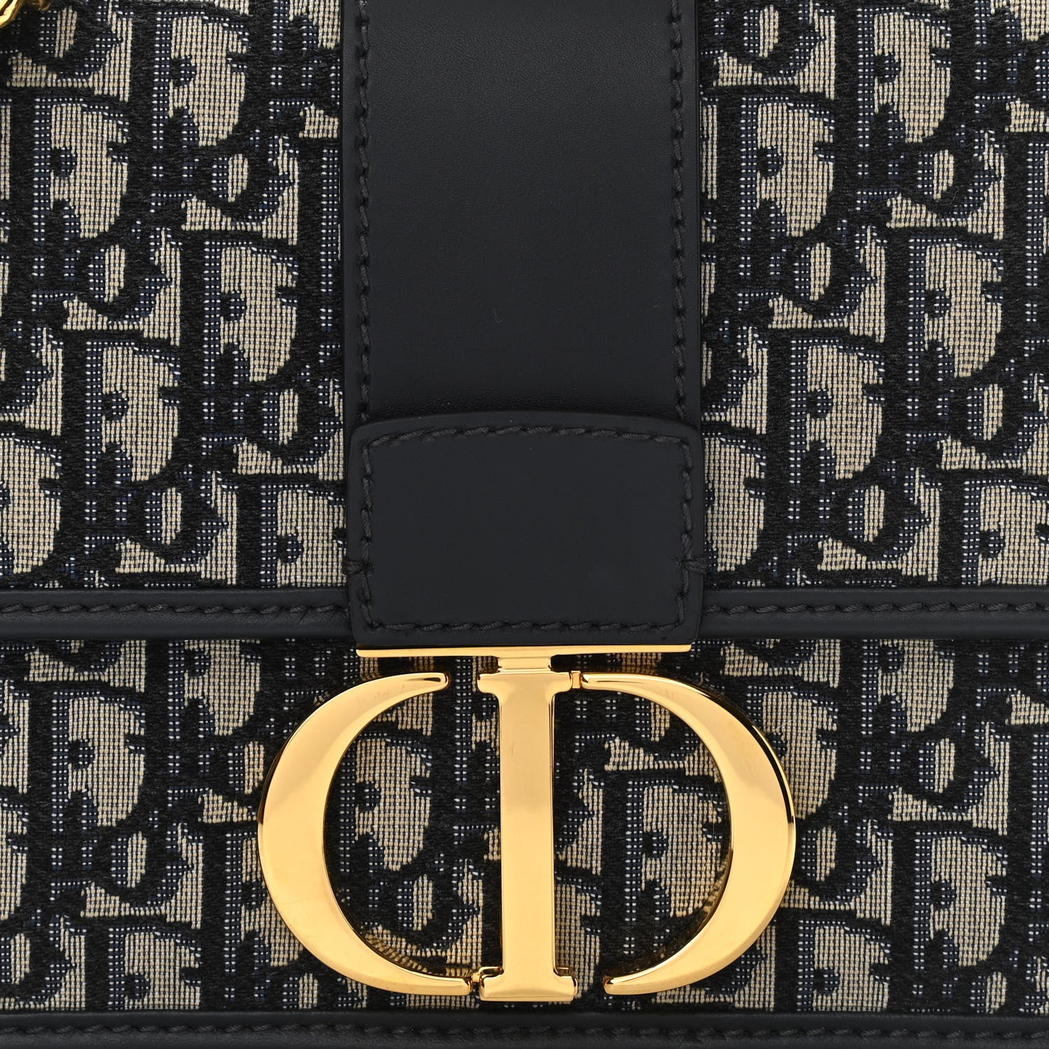 Christian Dior Oblique 30 Montaigne Flap Bag Blue 8 of 11