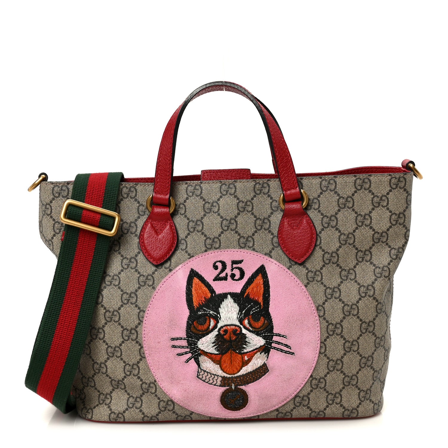 Gucci Soft GG Supreme Monogram Web Bosco Patch Small Crossbody