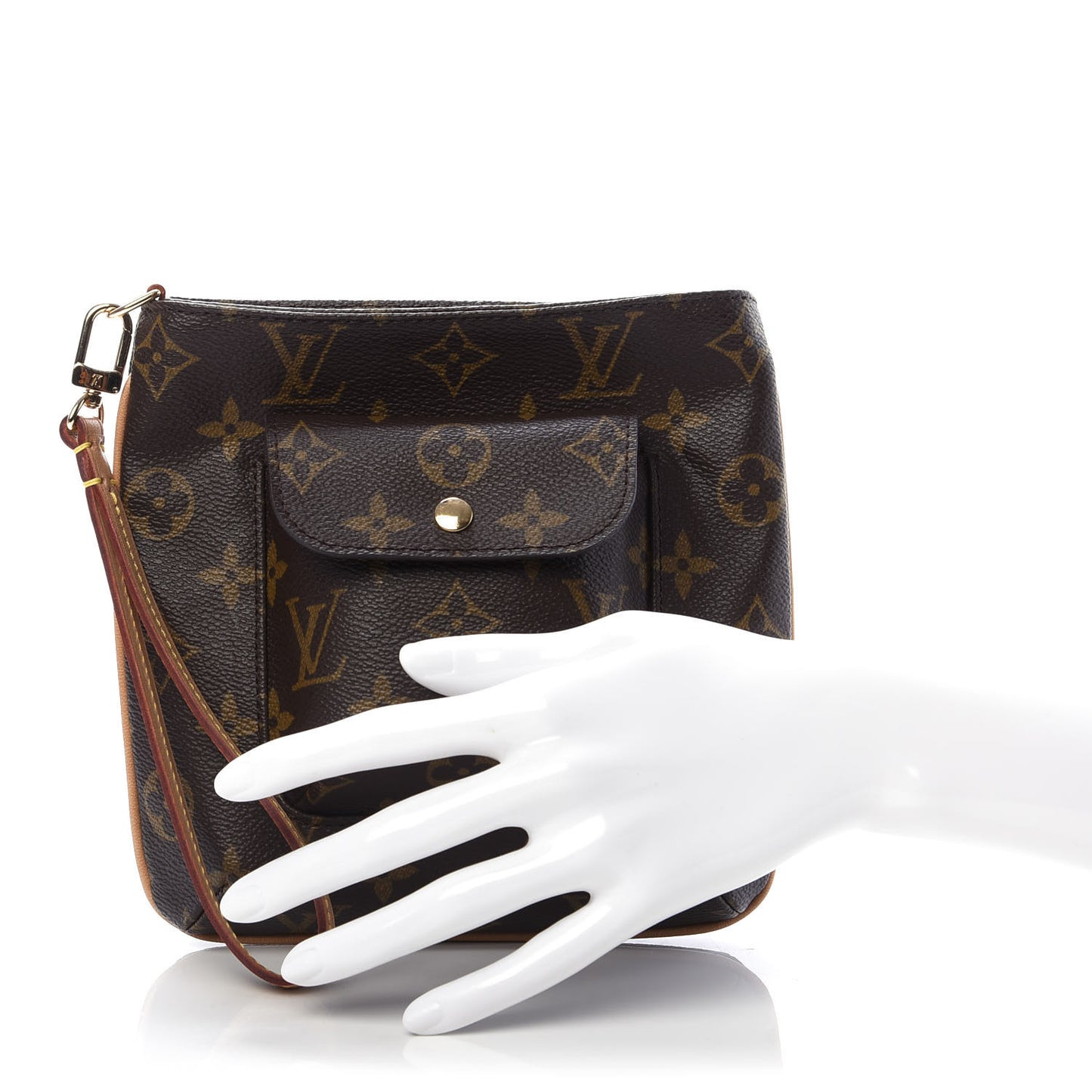 Monogram Partition Wristlet