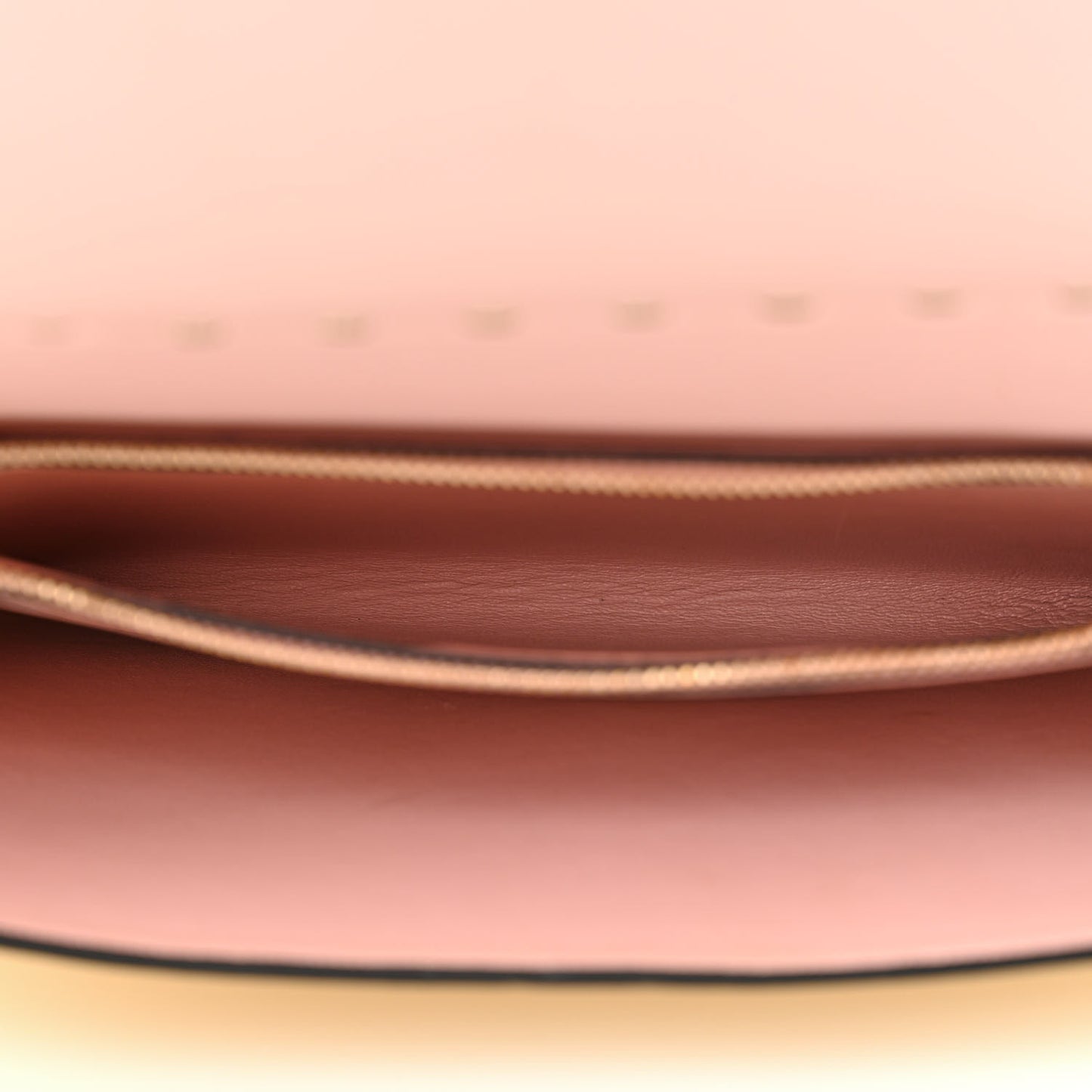 Metallic Calfskin Rockstud Side Slip Wristlet Clutch Gold