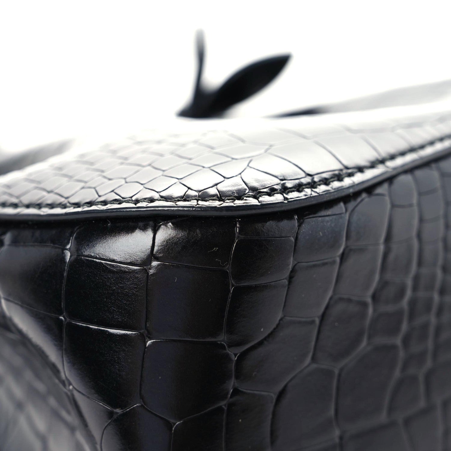 Alaia Alligator Rose-Marie 19 Bag Black 7 of 15