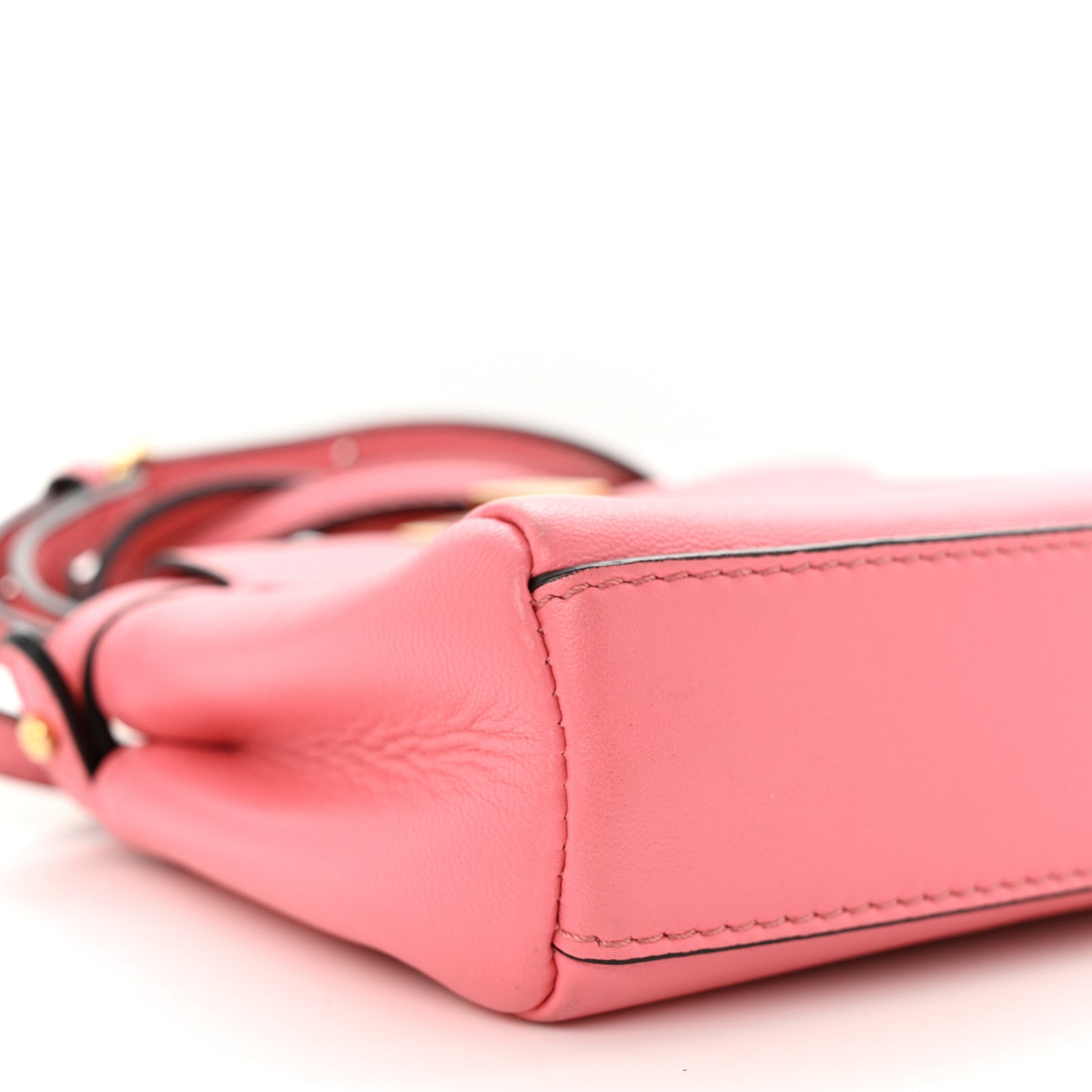 Shiny Nappa Micro Peekaboo Iconic Satchel Rosa Fluo