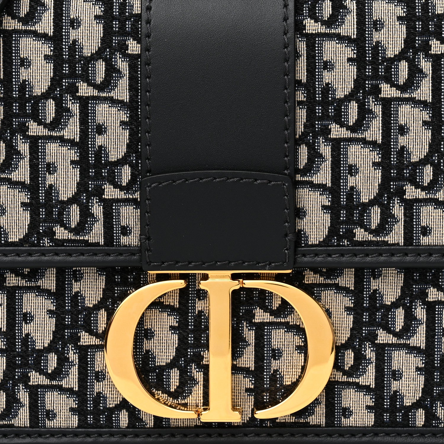 Christian Dior Oblique 30 Montaigne Flap Bag Blue 7 of 10