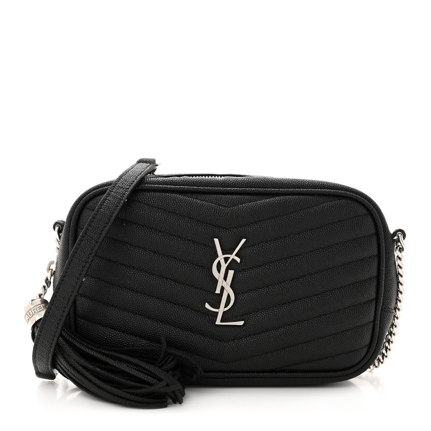 Grain De Poudre Matelasse Monogram Mini Lou Camera Bag Black
