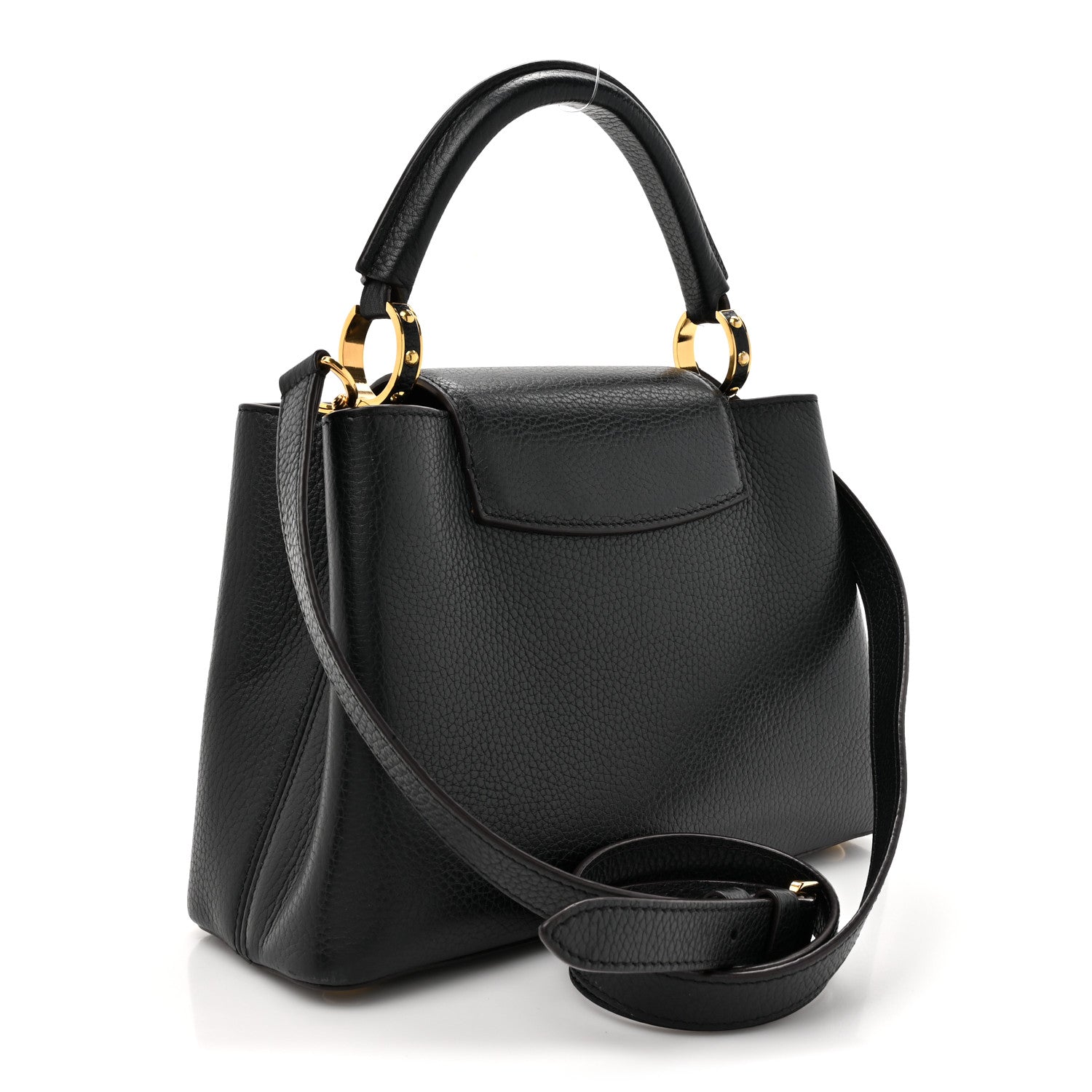 Louis Vuitton Taurillon Capucines BB Black 3 of 19